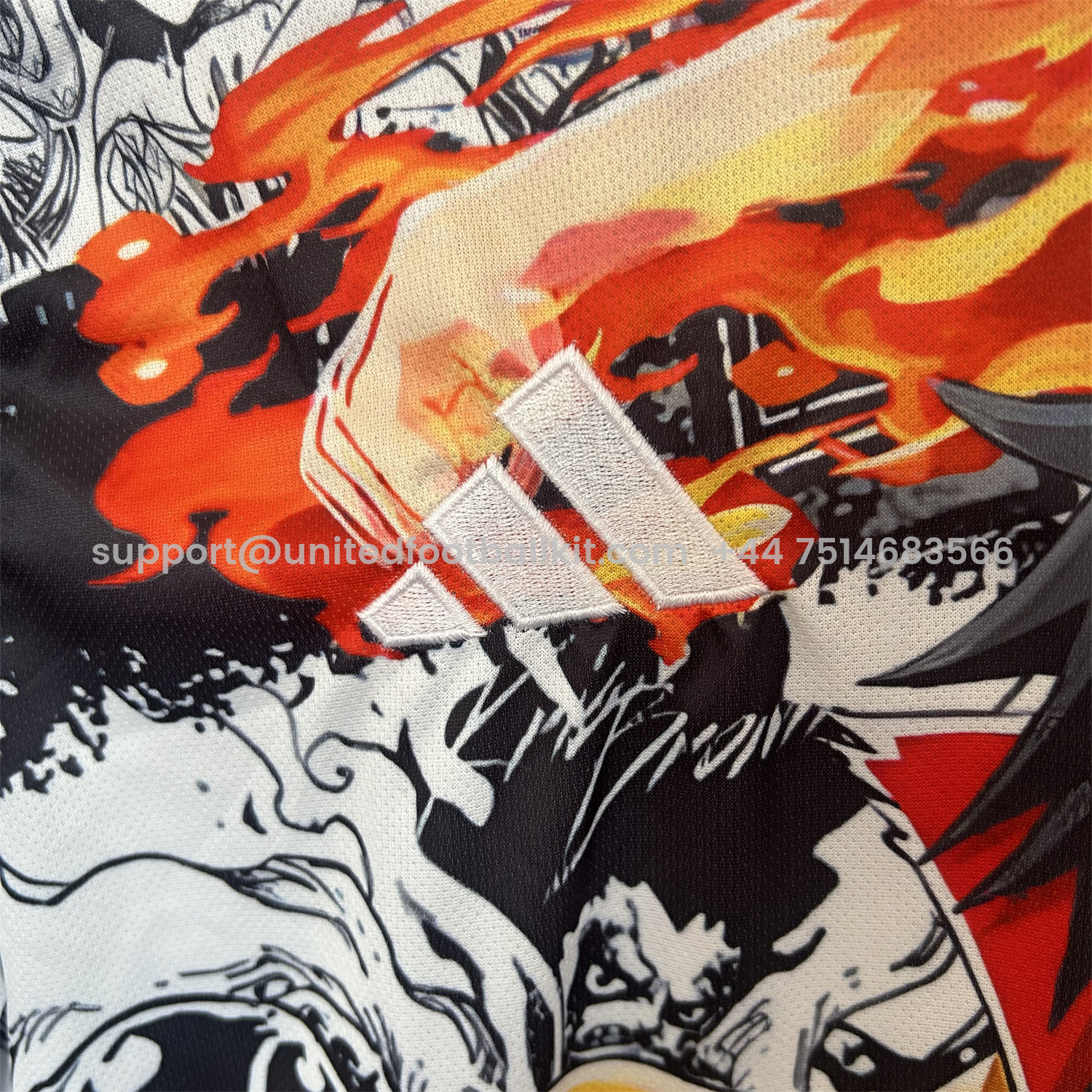 Unitedfootballkit.com | Japan 25-26 One Piece Luffy Flame Fist Special Edition Jersey - Fans Version -Customize Name, Number and Patch | Worldwide Shipping