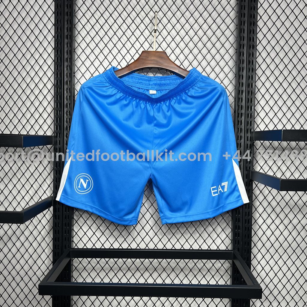 Unitedfootballkit.com | Napoli 24-25 Away Shorts - Fans Version -Customize Name, Number and Patch | Worldwide Shipping