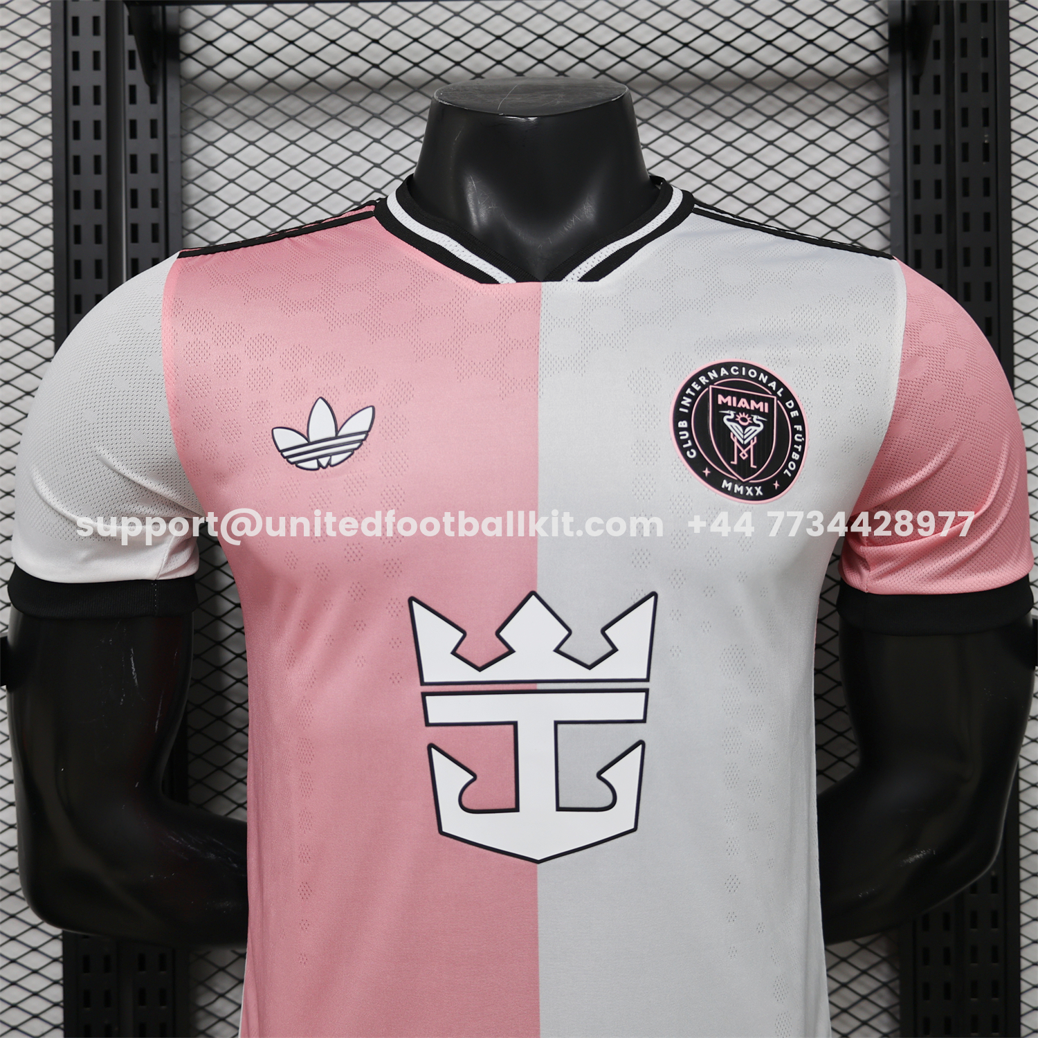 Unitedfootballkit.com | INT M.A.M 26-27 Pink White Special Jersey - Player Version -Customize Name, Number and Patch | Worldwide Shipping