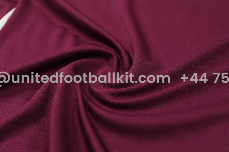 Unitedfootballkit.com | Bayern Munich 24-25 Long Sleeve Training Set - Red -Customize Name, Number and Patch | Worldwide Shipping