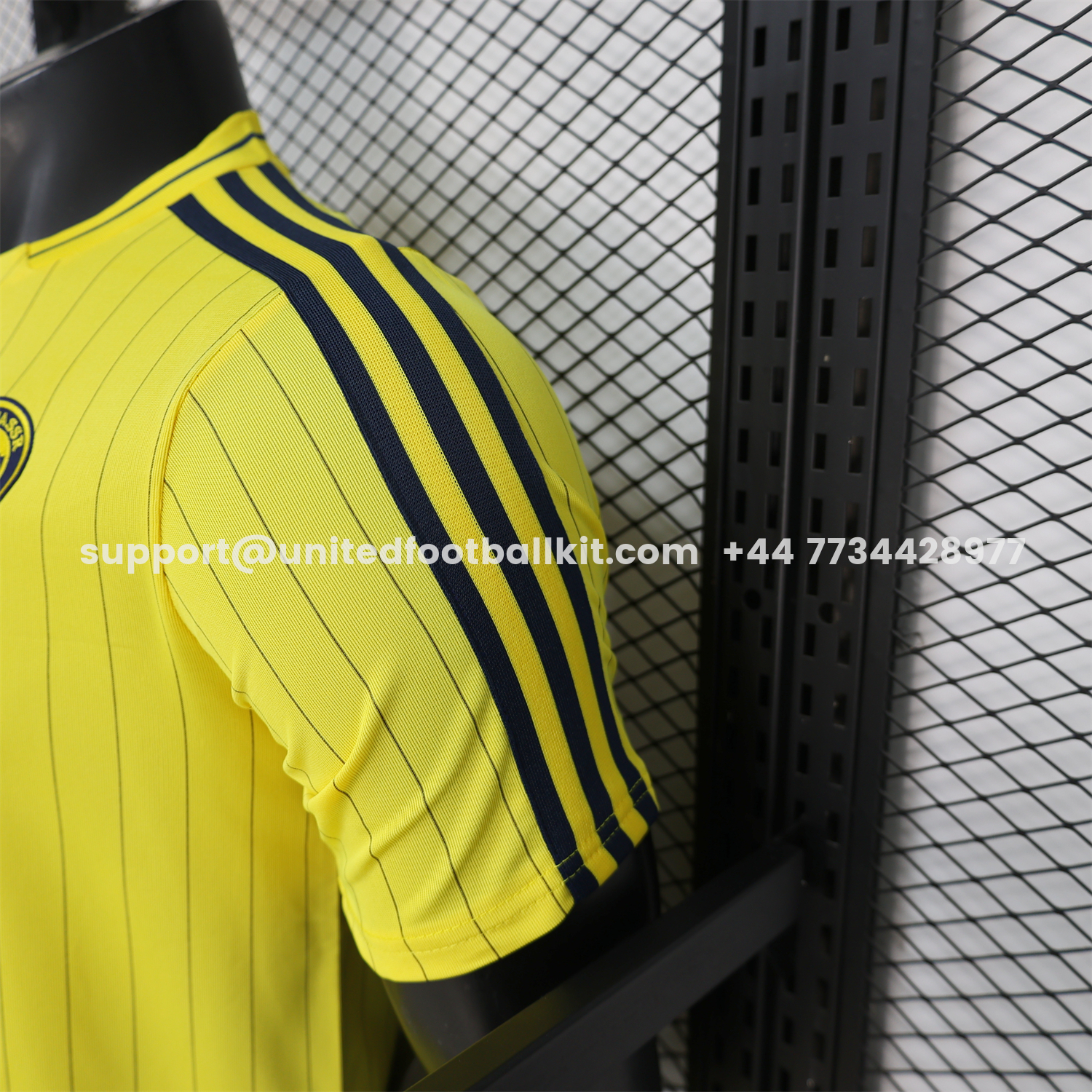 Unitedfootballkit.com | Al Nassr Riyadh Victory 25-26 Terrace Icon Retro Casual Style Yellow Jersey - Player Version -Customize Name, Number and Patch | Worldwide Shipping