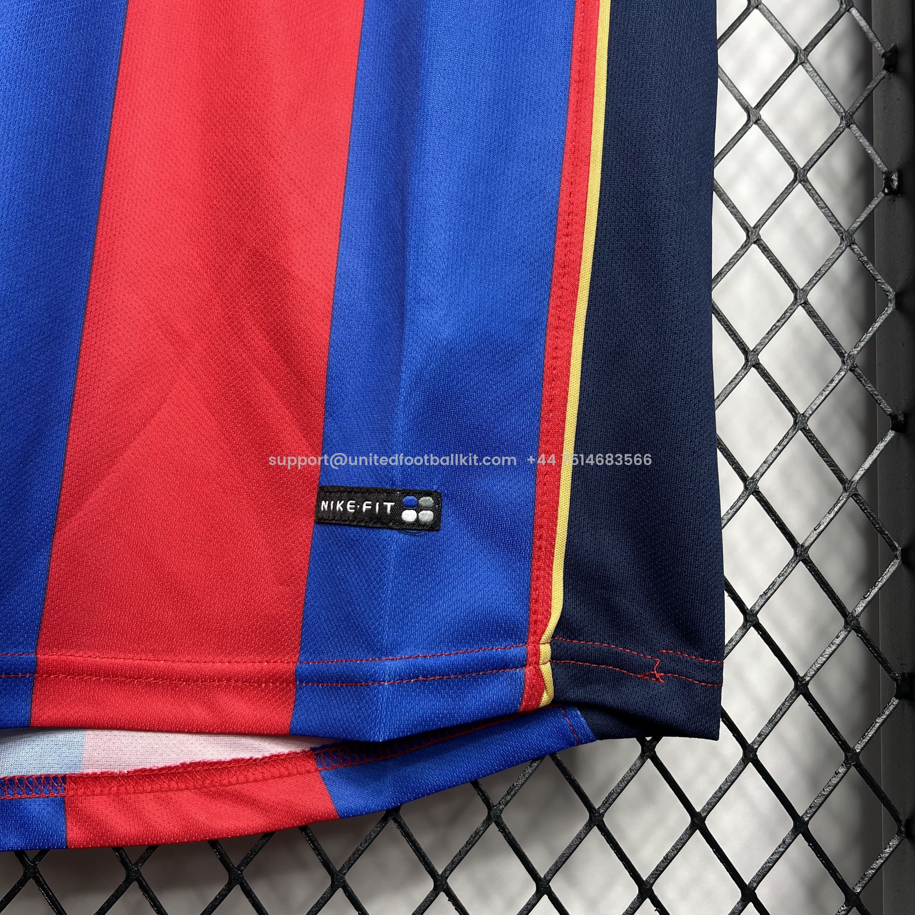 Unitedfootballkit.com | Retro Barcelona 01-02 Home Stadium Jersey -Customize Name, Number and Patch | Worldwide Shipping