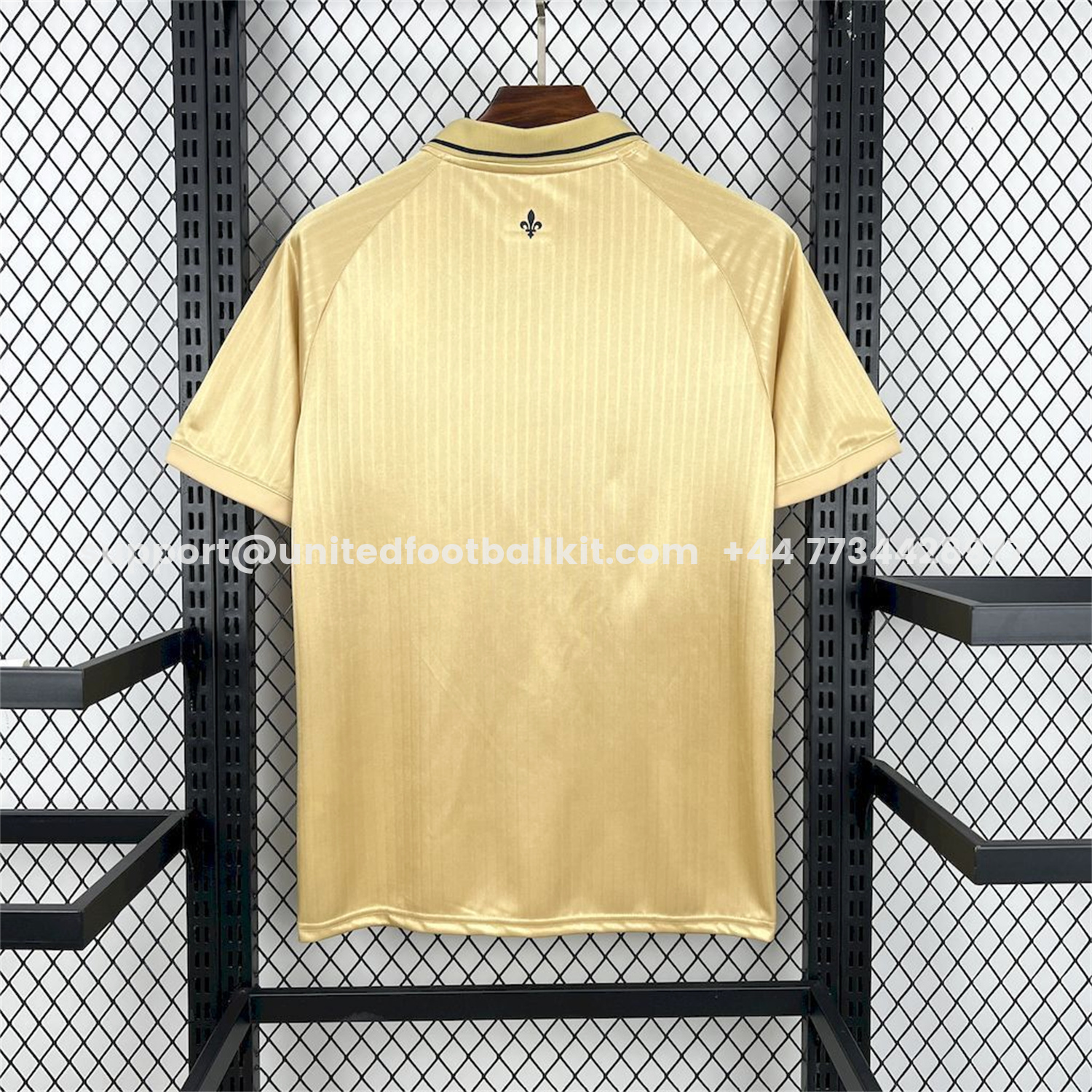 Unitedfootballkit.com | FC Versailles 25-26 Gold L'Élégant Special Jersey - Fans Version -Customize Name, Number and Patch | Worldwide Shipping