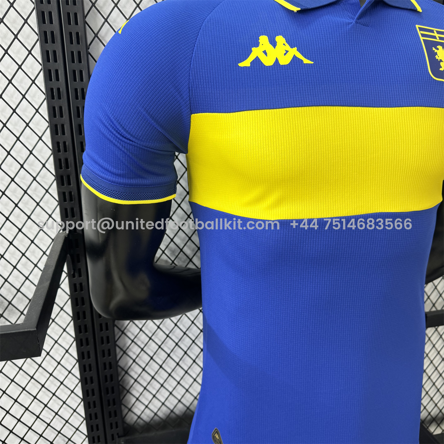 Unitedfootballkit.com | Genoa 24-25 Fourth Unsponsored Jersey - Player Version -Customize Name, Number and Patch | Worldwide Shipping