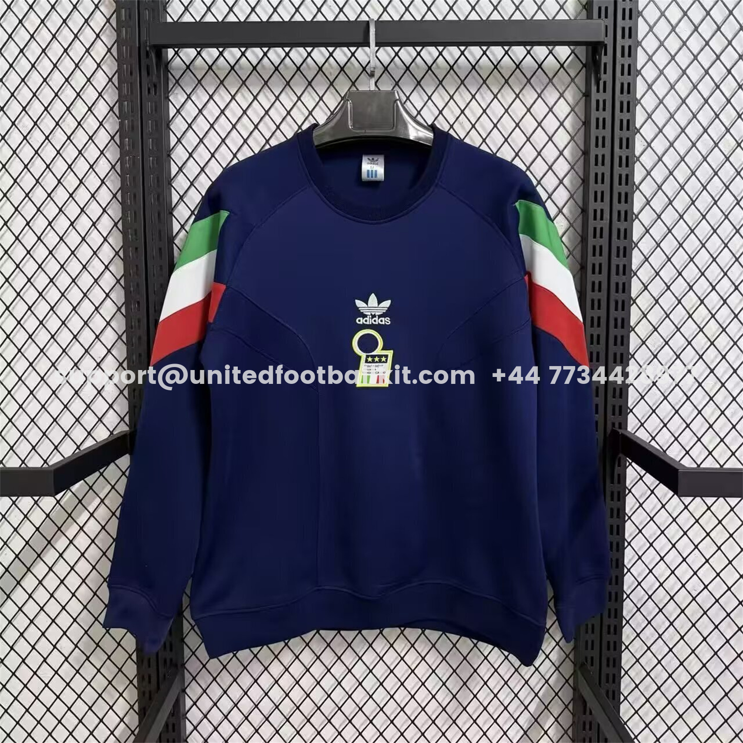 Unitedfootballkit.com | Italy 2026 Deep Blue Unisex Pullover Hoodie -Customize Name, Number and Patch | Worldwide Shipping