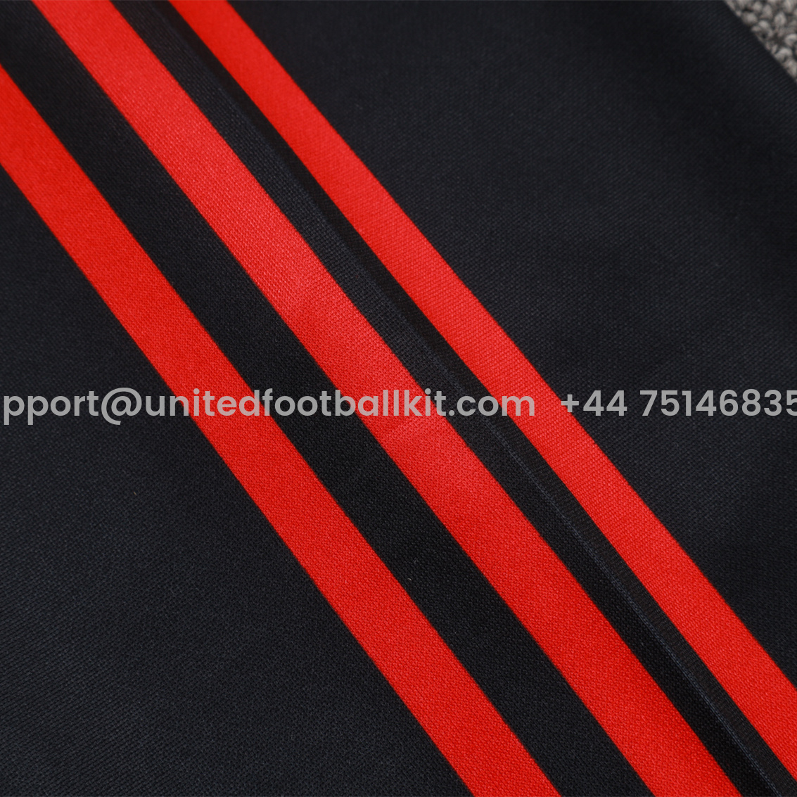 Unitedfootballkit.com | Manchester United 24-25 Originals LFSTLR Long Sleeve Training Set - Black -Customize Name, Number and Patch | Worldwide Shipping