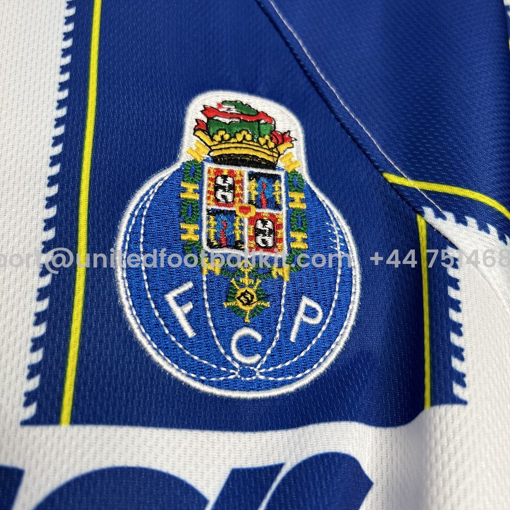 Unitedfootballkit.com | Retro Porto 1997-99 Home Stadium Jersey -Customize Name, Number and Patch | Worldwide Shipping