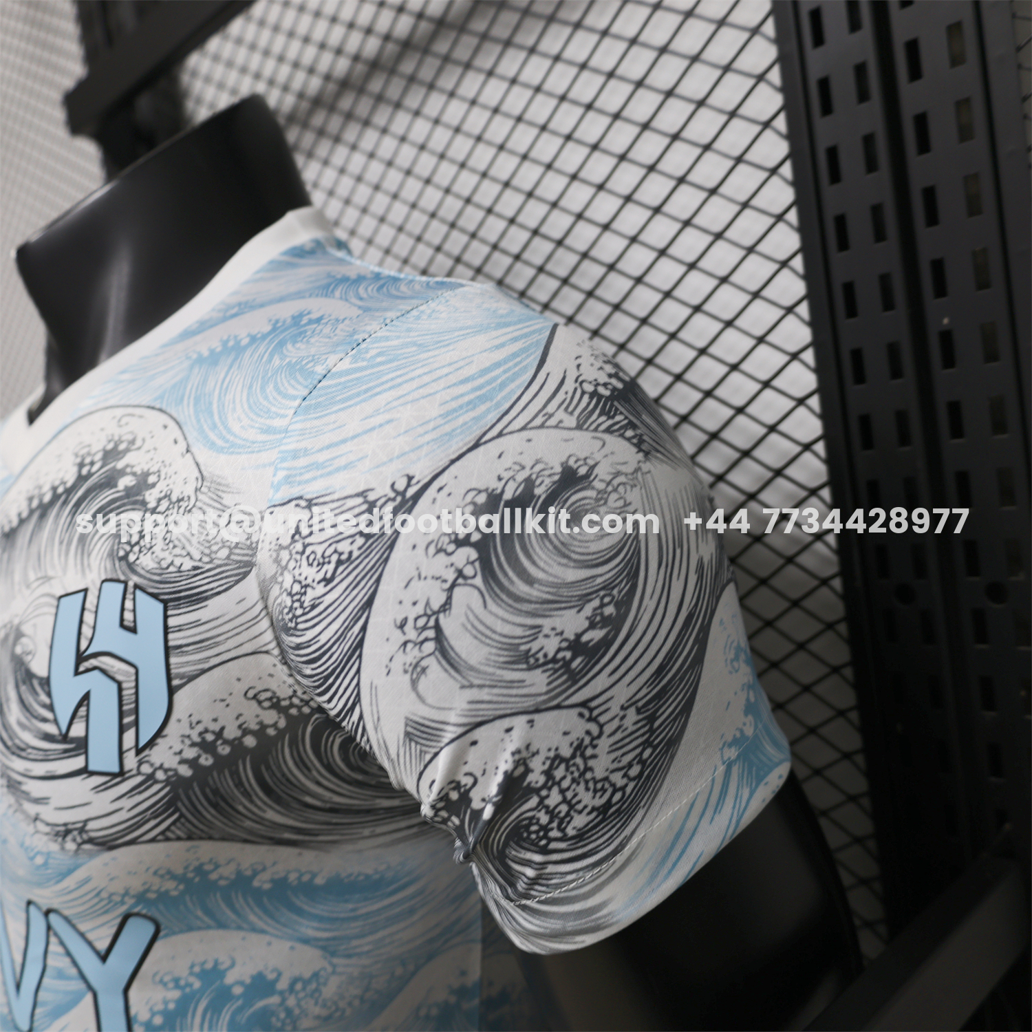 Unitedfootballkit.com | Al Hilal Riyadh Crescent 25-26 Blue Grey Special Jersey - Player Version -Customize Name, Number and Patch | Worldwide Shipping