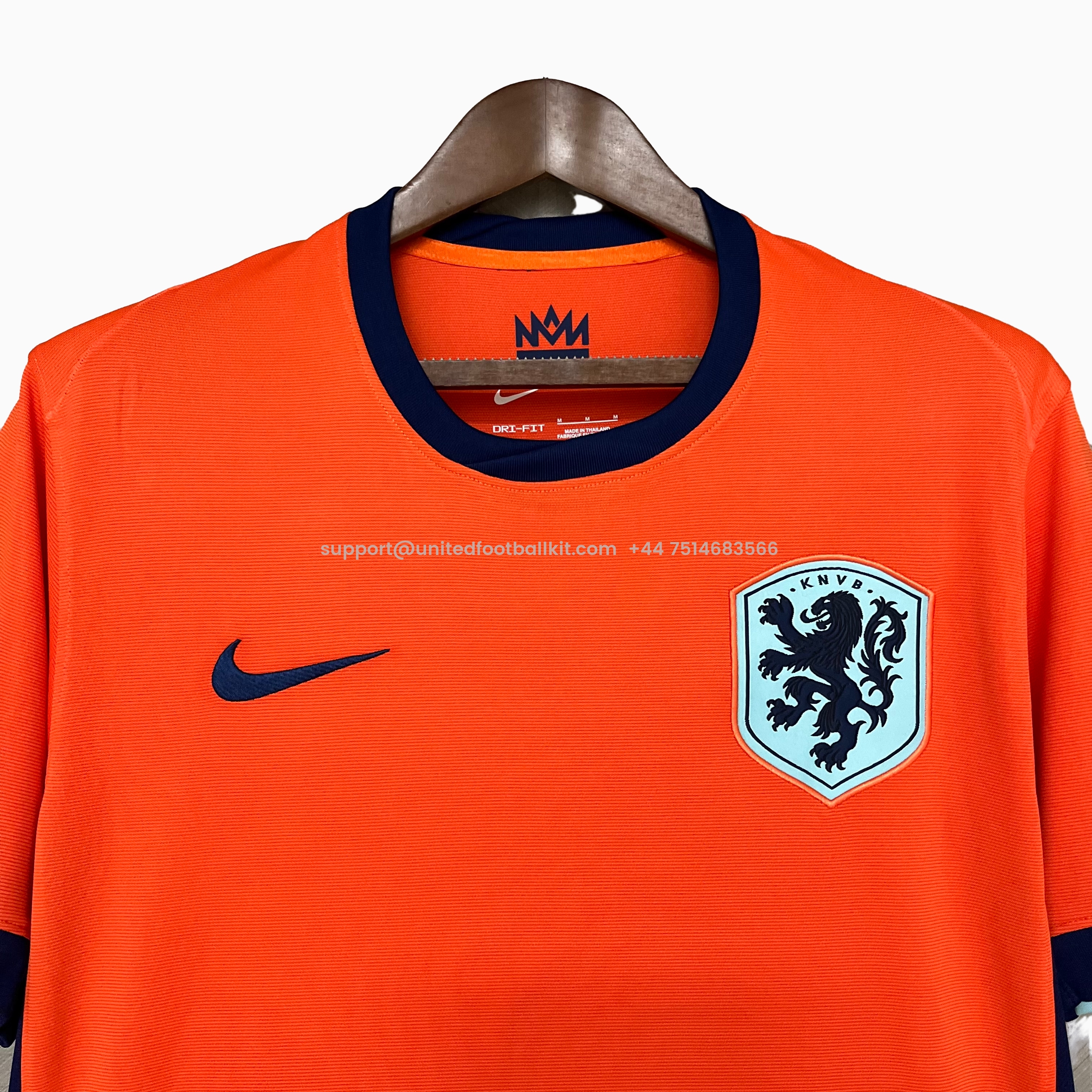 Unitedfootballkit.com | Netherlands 2024 Home Stadium Jersey - Fans Version -Customize Name, Number and Patch | Worldwide Shipping