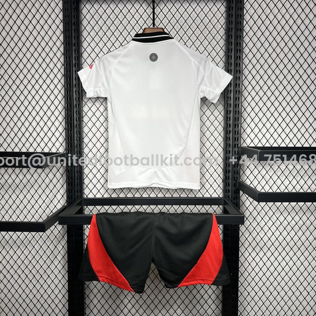 Unitedfootballkit.com | Fulham 24-25 Home Stadium Kids Kit -Customize Name, Number and Patch | Worldwide Shipping