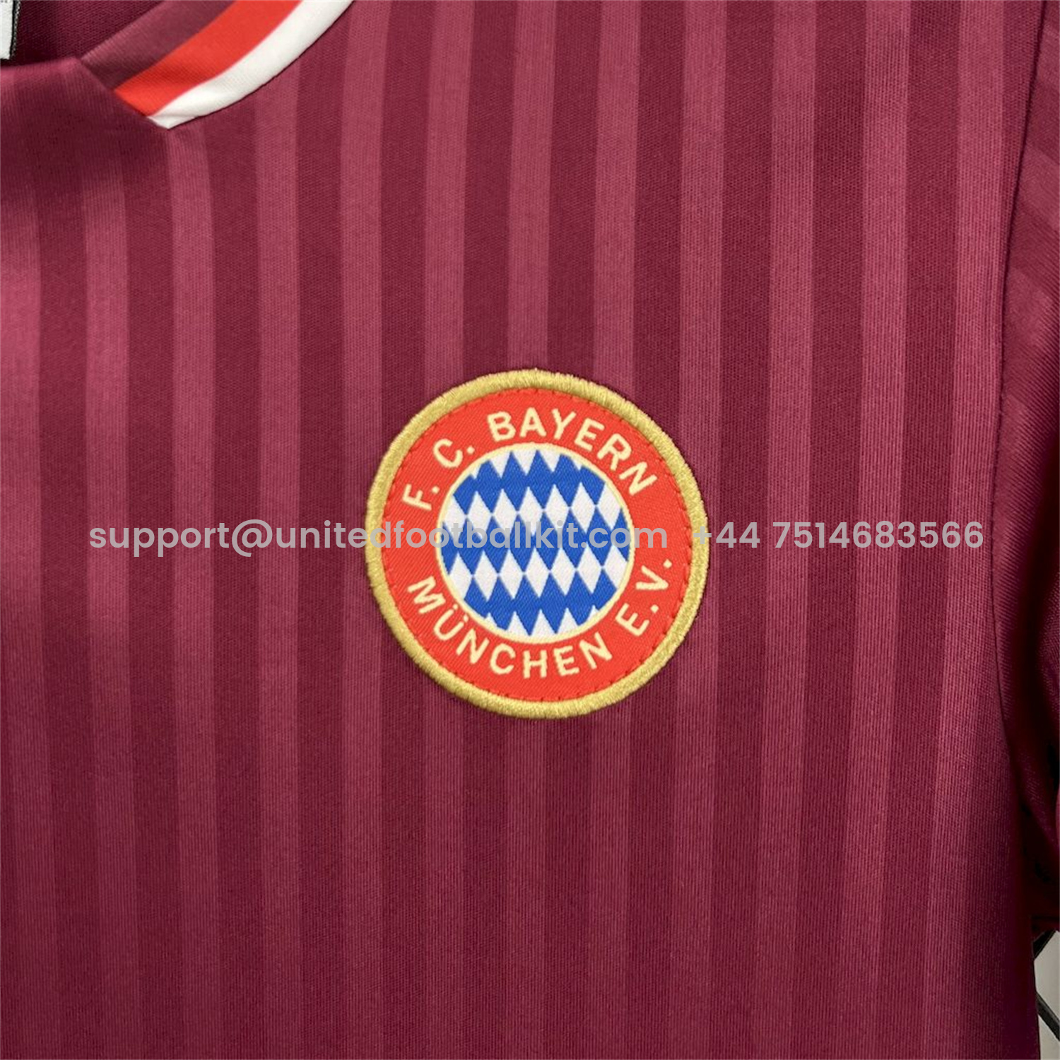 Unitedfootballkit.com | Bayern Munich 24-25 Red Terrace Icon Retro Style Kids Kit -Customize Name, Number and Patch | Worldwide Shipping