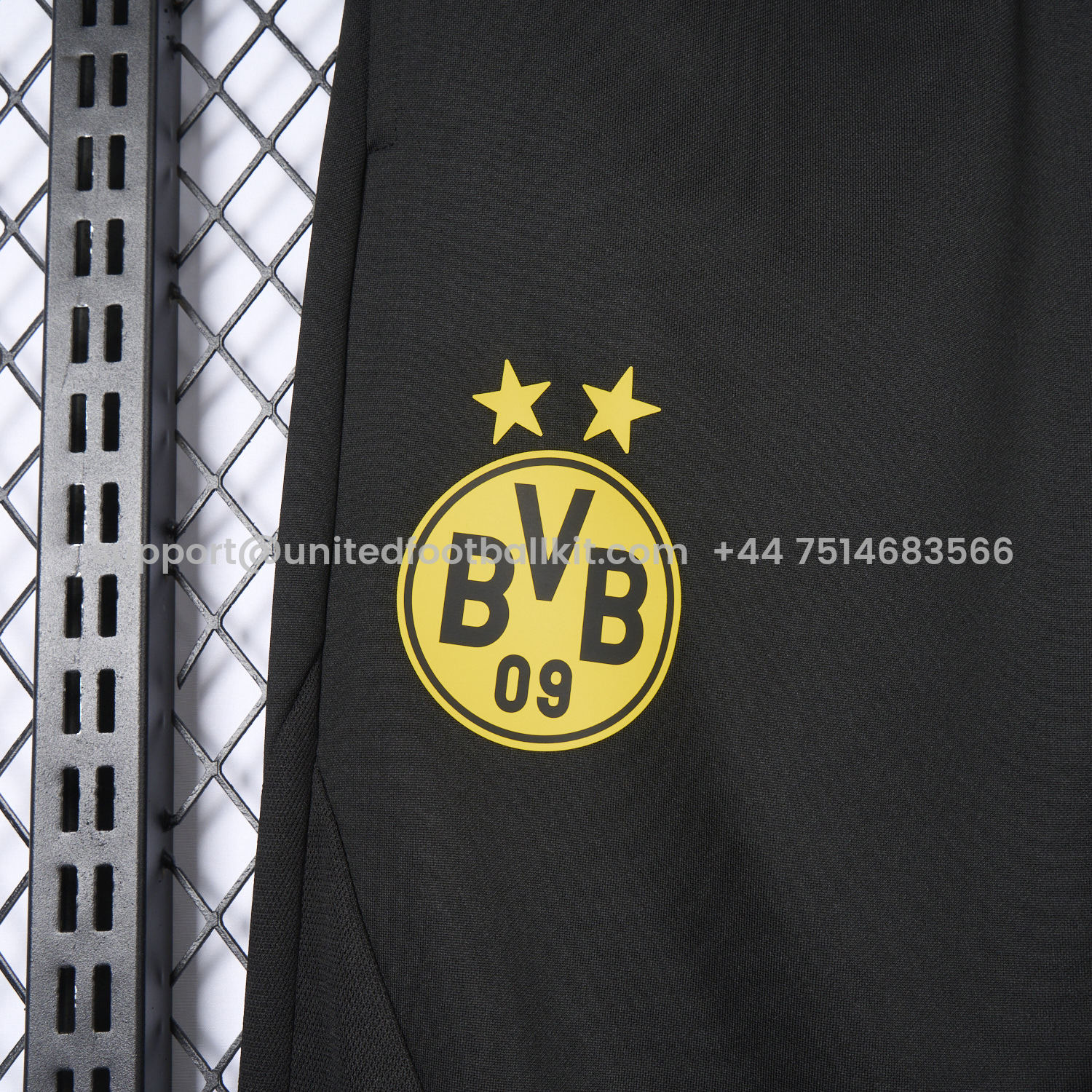 Unitedfootballkit.com | Dortmund 24-25 Black Training Pants - Player Version -Customize Name, Number and Patch | Worldwide Shipping
