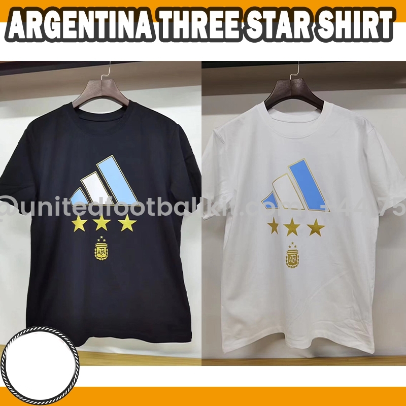 Unitedfootballkit.com | Three Star Argentina Champion Shirt 2022 World Cup -Customize Name, Number and Patch | Worldwide Shipping