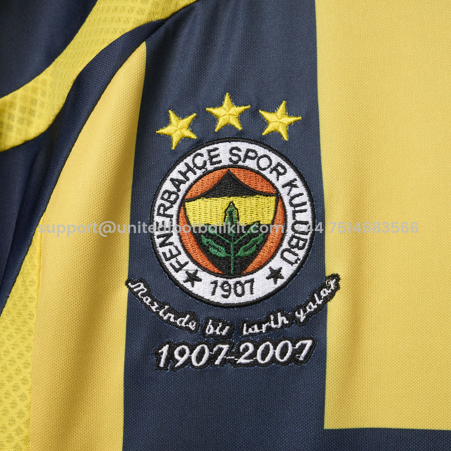 Unitedfootballkit.com | Retro Fenerbahce 2008-09 Home Jersey -Customize Name, Number and Patch | Worldwide Shipping