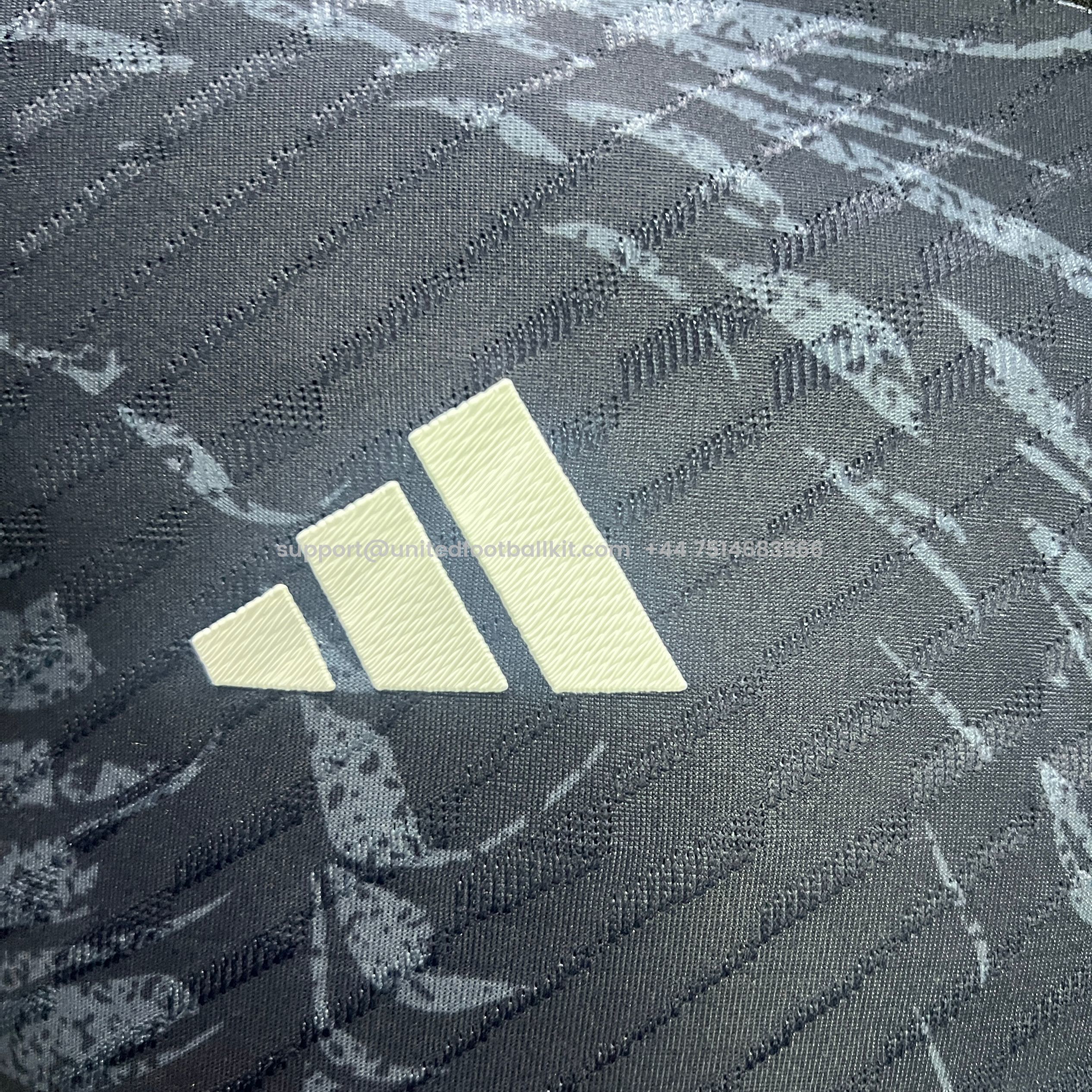 Unitedfootballkit.com | Real Madrid 24-25 Red Dragon Special Edition Black Jersey - Player Version -Customize Name, Number and Patch | Worldwide Shipping