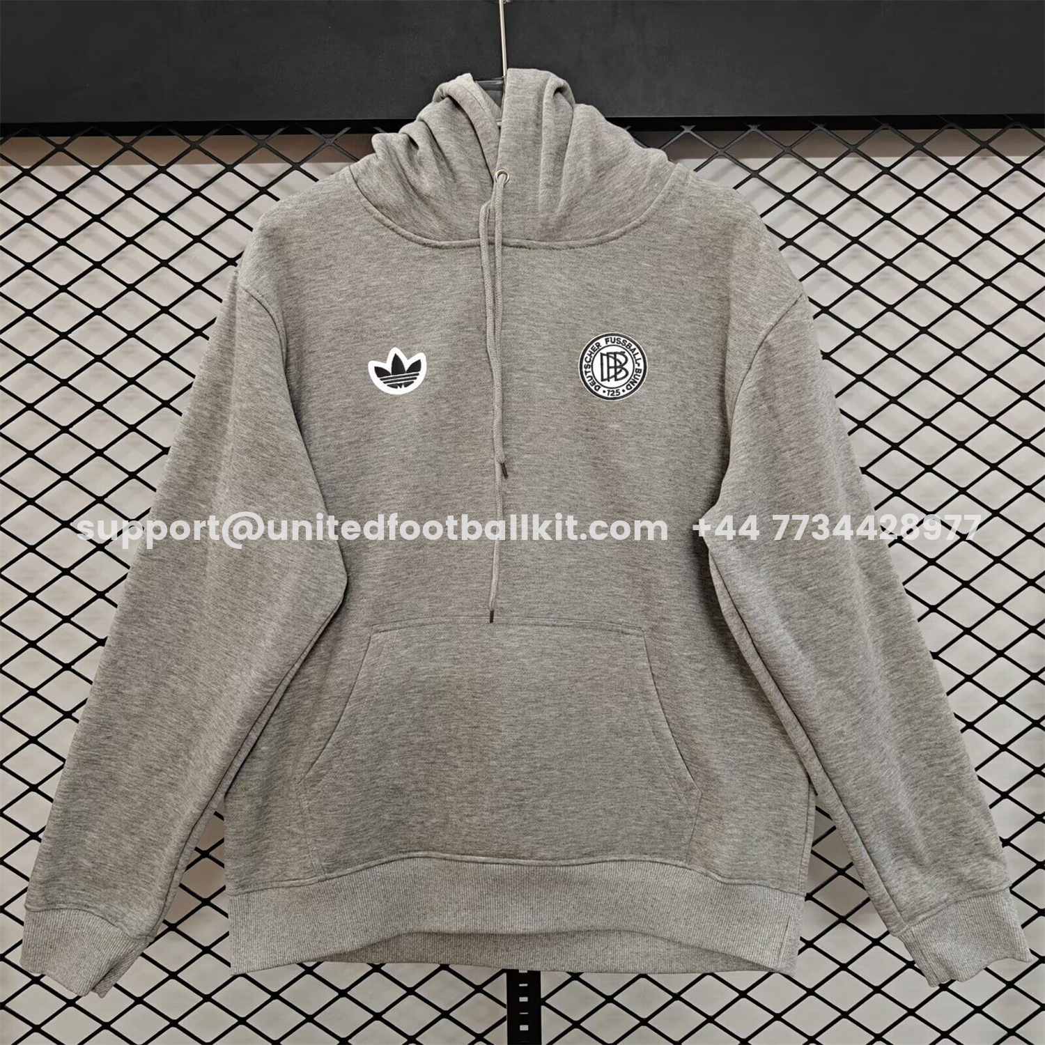 Unitedfootballkit.com | Germany 2026 Terrace Icon DFB Unisex Pullover Hoodie -Customize Name, Number and Patch | Worldwide Shipping