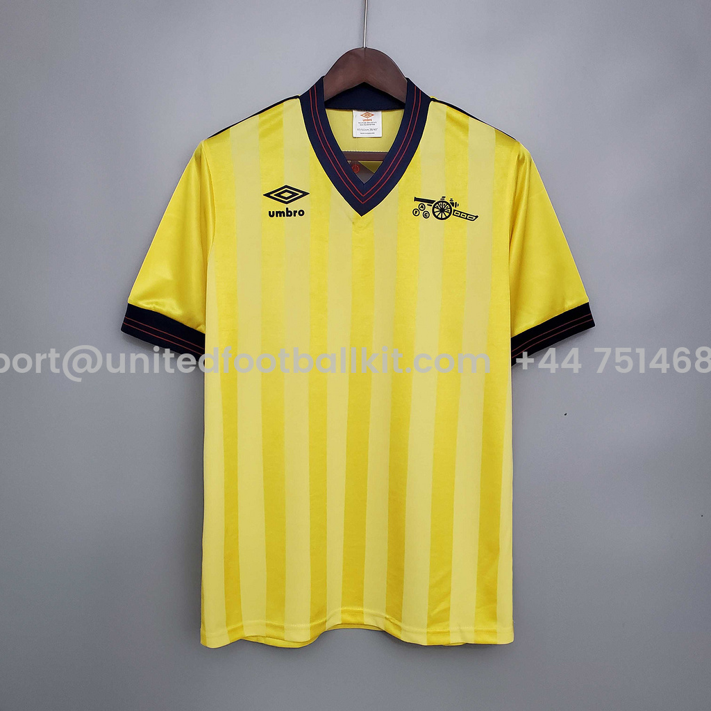Unitedfootballkit.com | Retro Arsenal 83-86 Away Jersey -Customize Name, Number and Patch | Worldwide Shipping