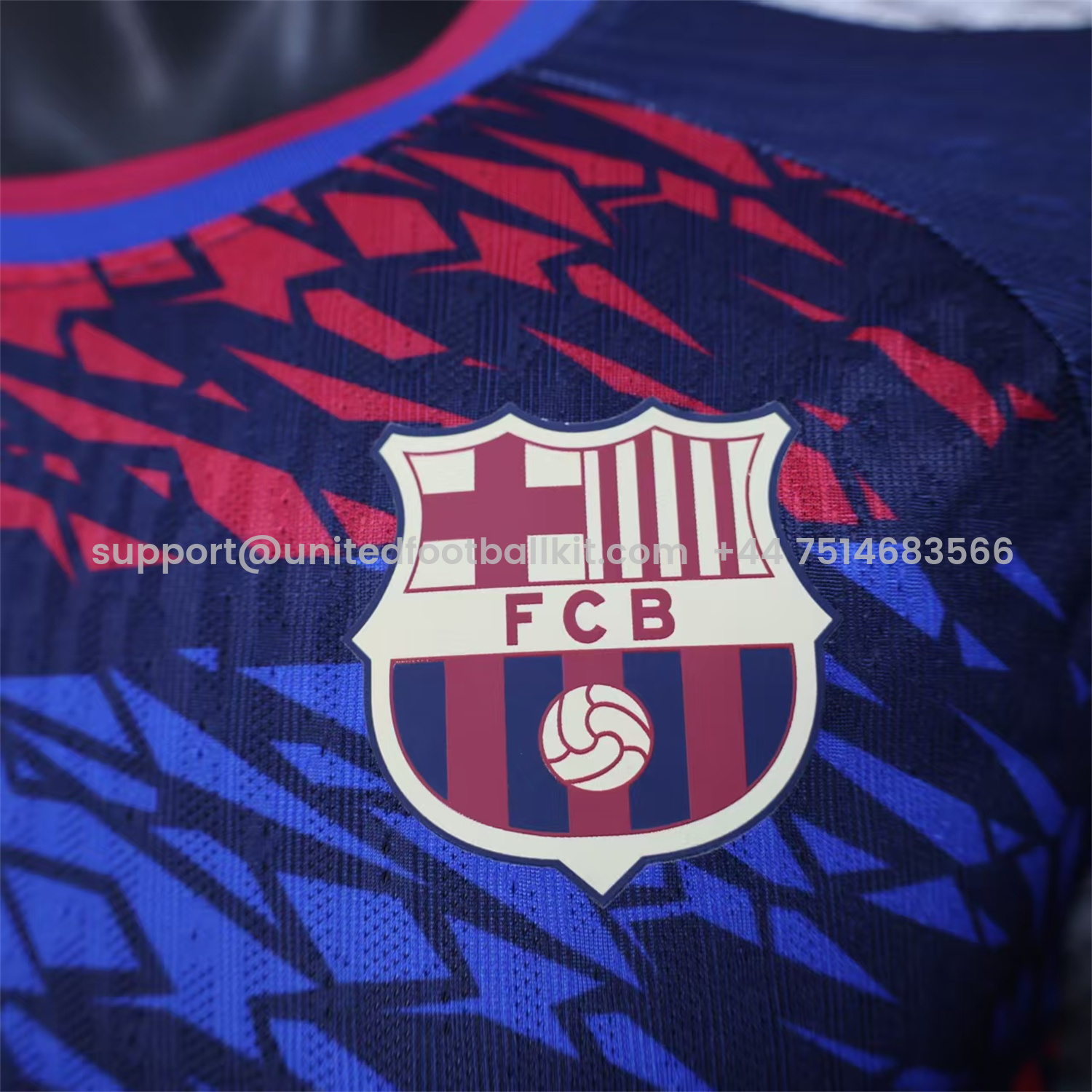 Unitedfootballkit.com | Barcelona 25-26 Red And Blue Surround Special Jersey - Player Version -Customize Name, Number and Patch | Worldwide Shipping