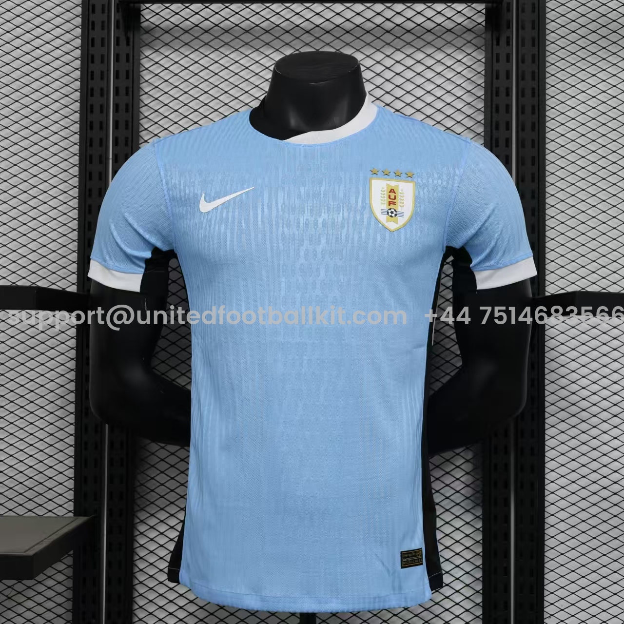 Unitedfootballkit.com | Uruguay 24-25 Home Jersey - Player Version -Customize Name, Number and Patch | Worldwide Shipping