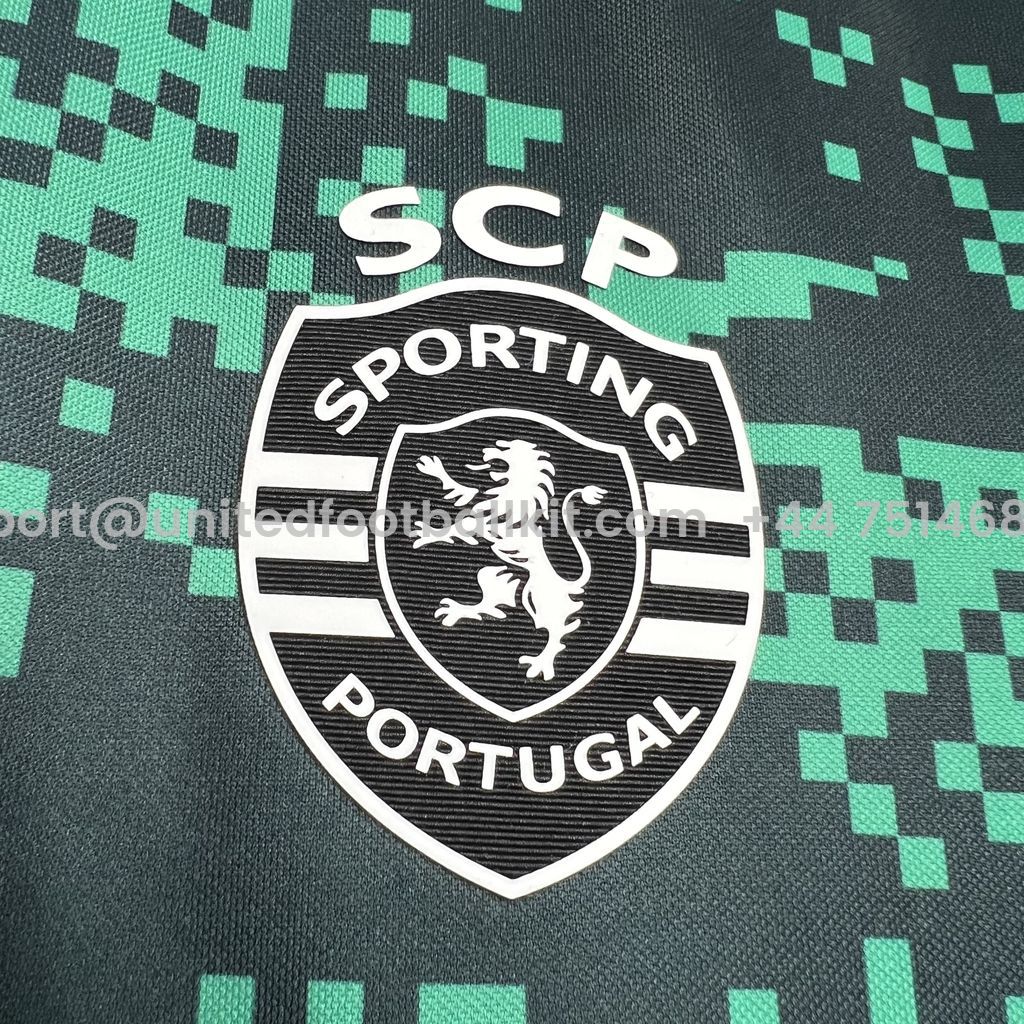 Unitedfootballkit.com | Sporting CP Portugal 24-25 Pre-match Jersey - Fans Version -Customize Name, Number and Patch | Worldwide Shipping