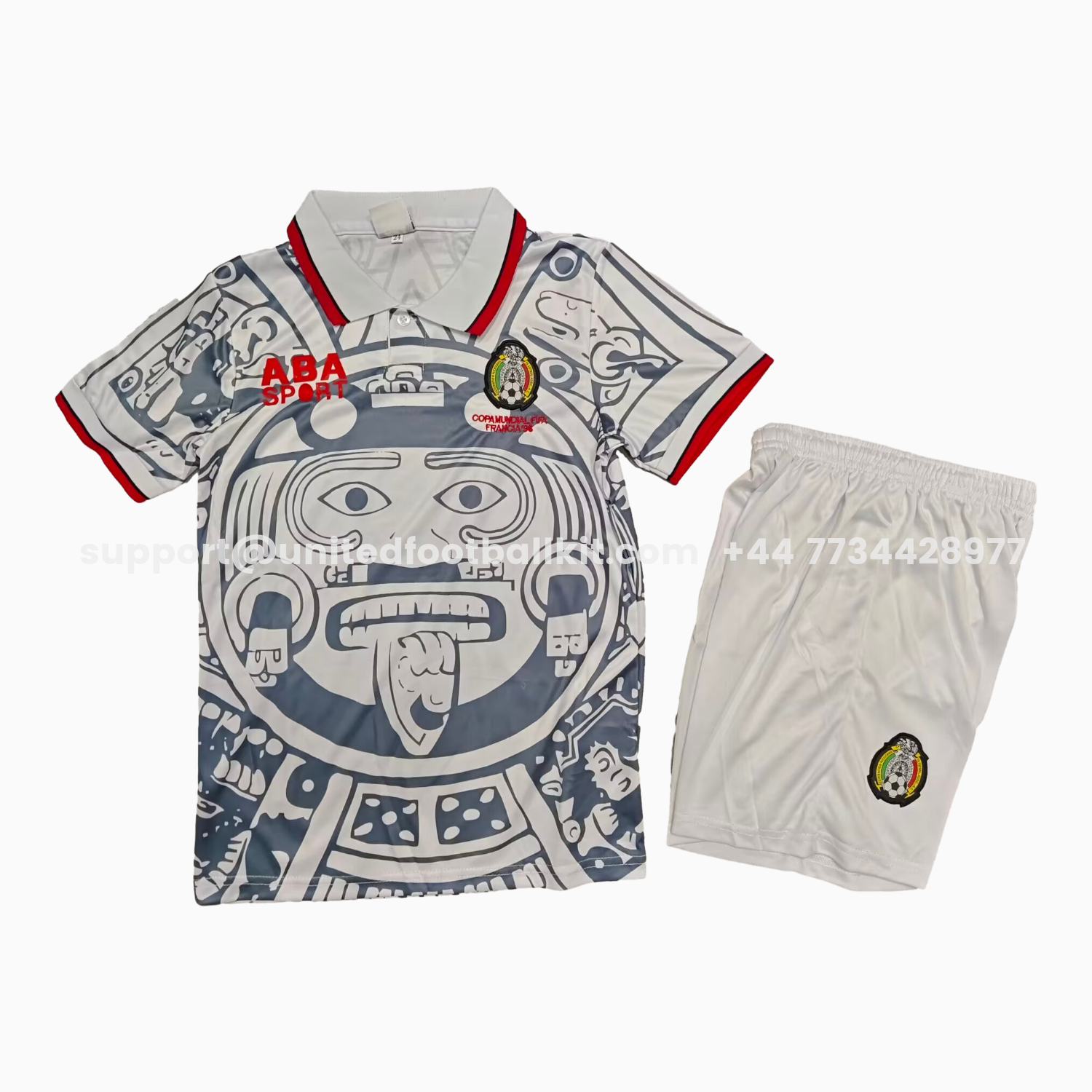 Unitedfootballkit.com | Retro Mexico 1998 Away Kids Kit -Customize Name, Number and Patch | Worldwide Shipping