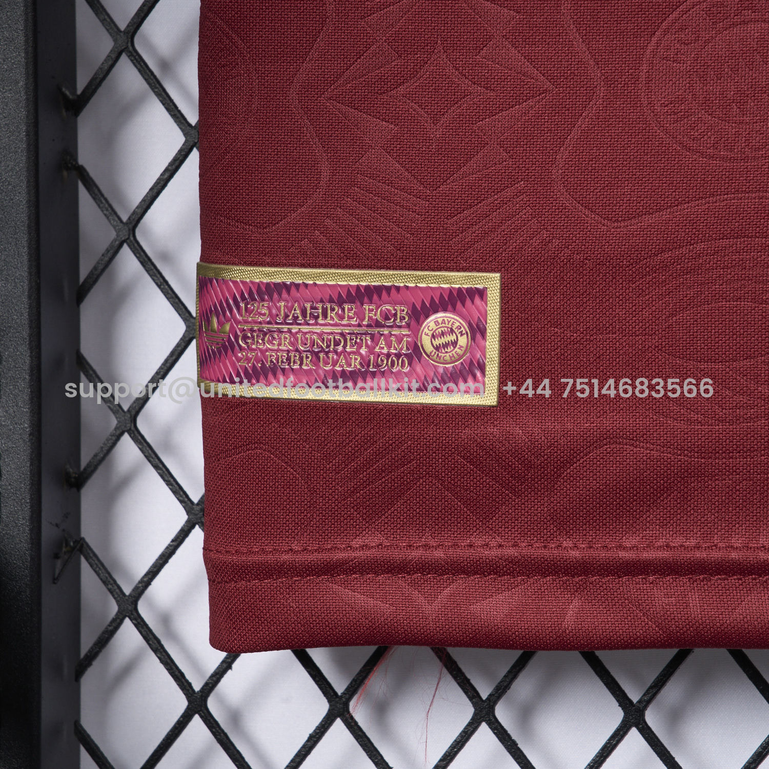 Unitedfootballkit.com | Bayern Munich 2025 Red 125th Anniversary Jersey - Fans Version -Customize Name, Number and Patch | Worldwide Shipping