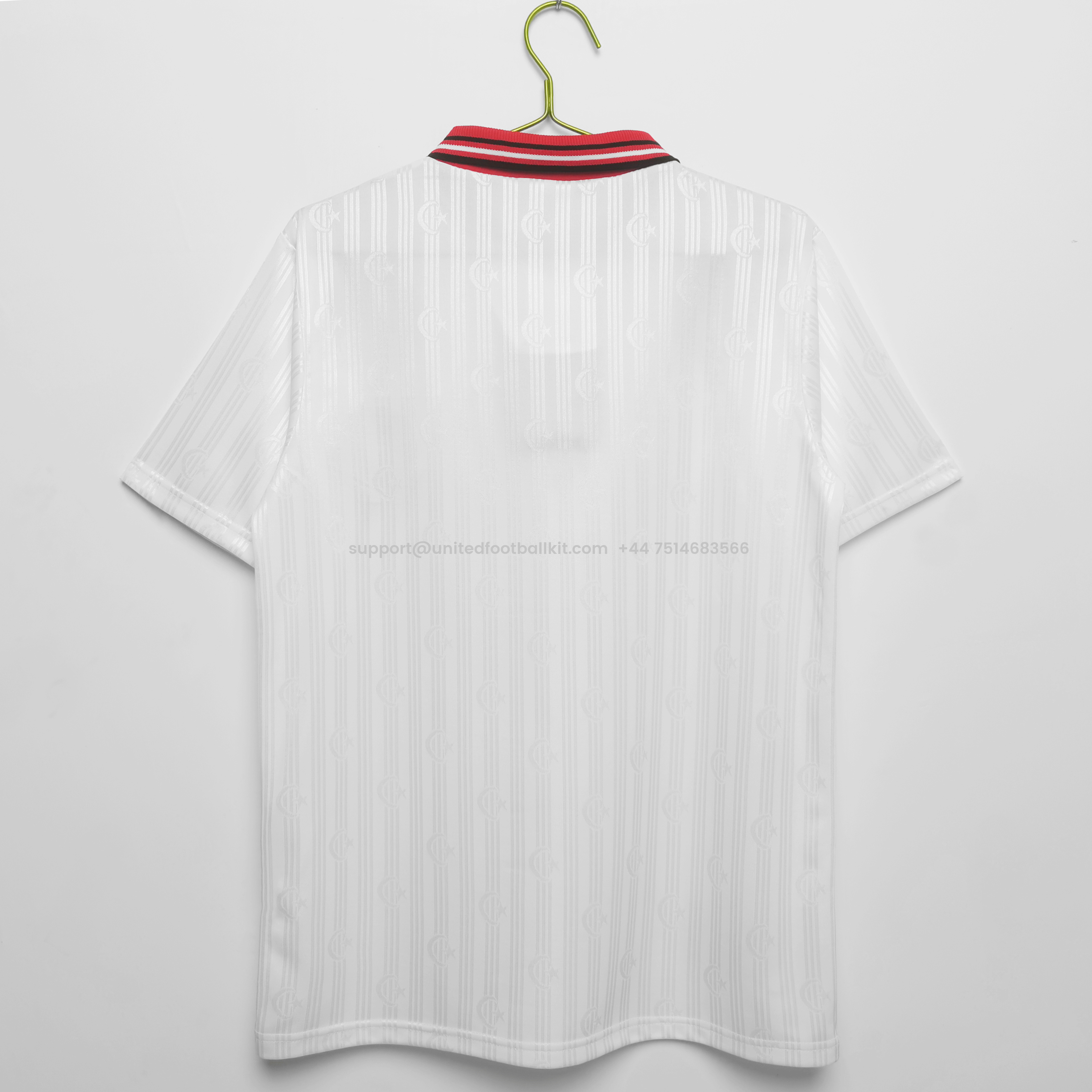 Unitedfootballkit.com | Retro Turkey 1996 Away Stadium Jersey -Customize Name, Number and Patch | Worldwide Shipping