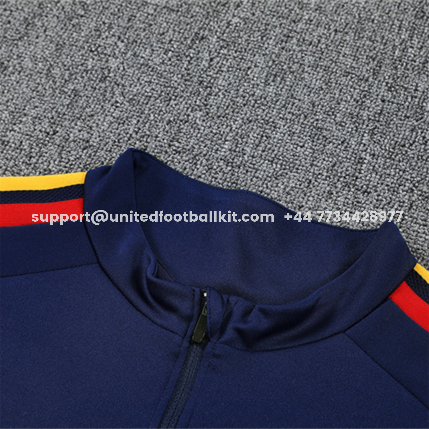 Unitedfootballkit.com | Spain 2026 Long Sleeve Training Set - Royal Blue Top & Pants -Customize Name, Number and Patch | Worldwide Shipping