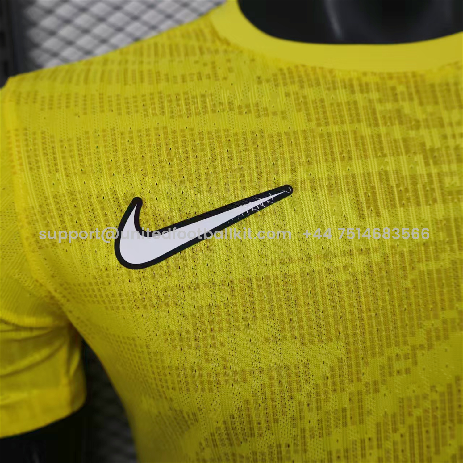 Unitedfootballkit.com | Al Ittihad Jeddah United 24-25 Pre-Match Yellow Jersey - Player Version -Customize Name, Number and Patch | Worldwide Shipping