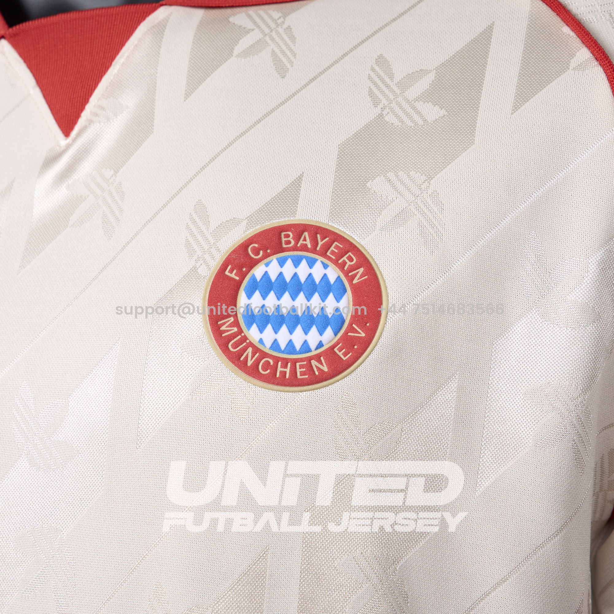 Unitedfootballkit.com | Bayern Munich 24-25 Originals LFSTLR Off White Jersey - Player Version -Customize Name, Number and Patch | Worldwide Shipping