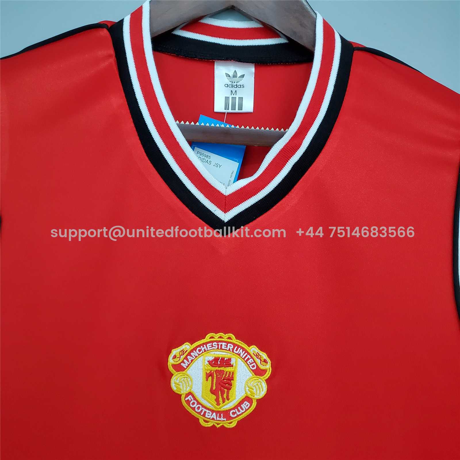 Unitedfootballkit.com | Retro Manchester United 85-86 Home Stadium Jersey -Customize Name, Number and Patch | Worldwide Shipping