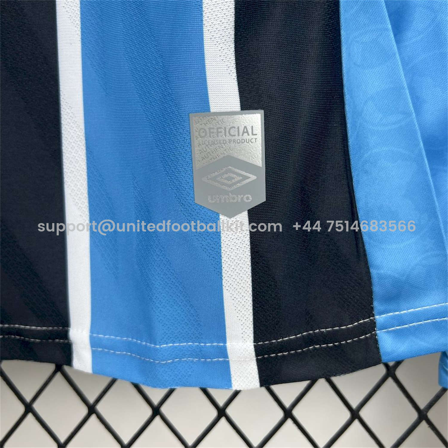 Unitedfootballkit.com | Gremio 25-26 Home Long Sleeves Jersey with Sponsor - Fans Version -Customize Name, Number and Patch | Worldwide Shipping
