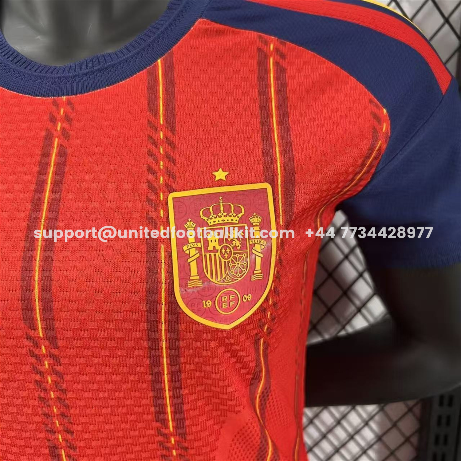Unitedfootballkit.com | Women's Spain 2026 Home Jersey - Player Version -Customize Name, Number and Patch | Worldwide Shipping