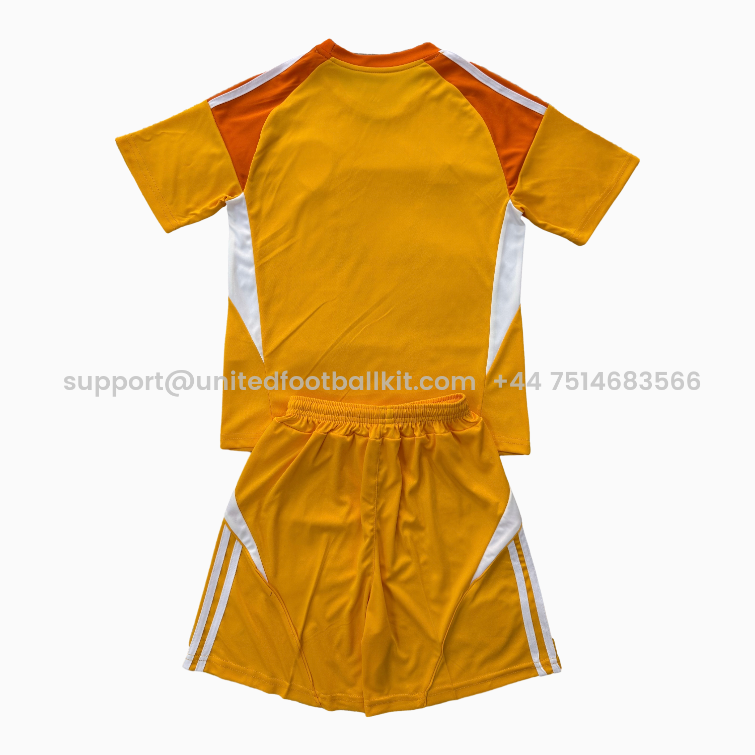 Unitedfootballkit.com | Leeds United 25-26 Orange Goalkeeper Men's Adult Jersey Set - Fans Version -Customize Name, Number and Patch | Worldwide Shipping