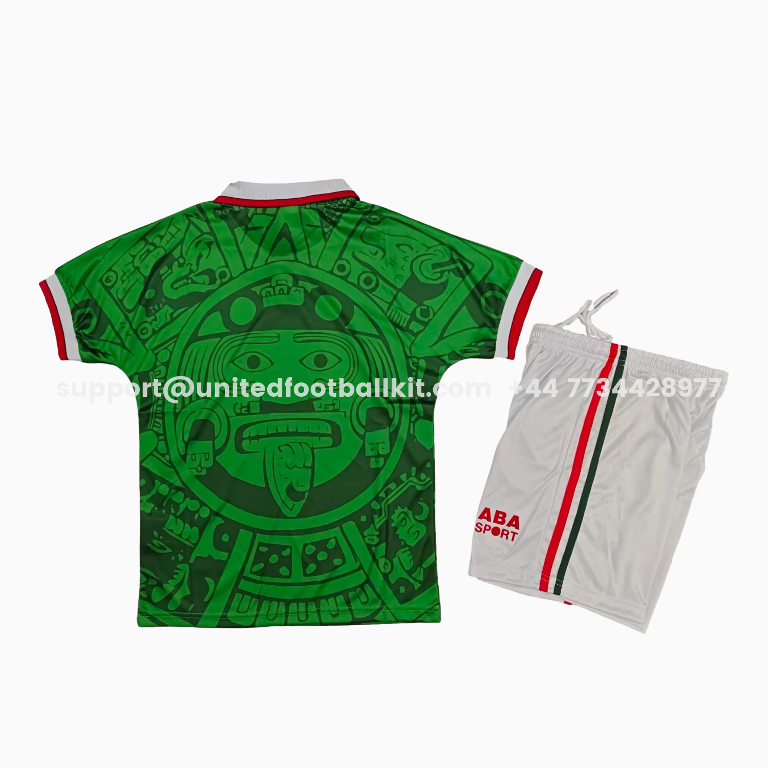 Unitedfootballkit.com | Retro Mexico 1998 Home Kids Kit -Customize Name, Number and Patch | Worldwide Shipping