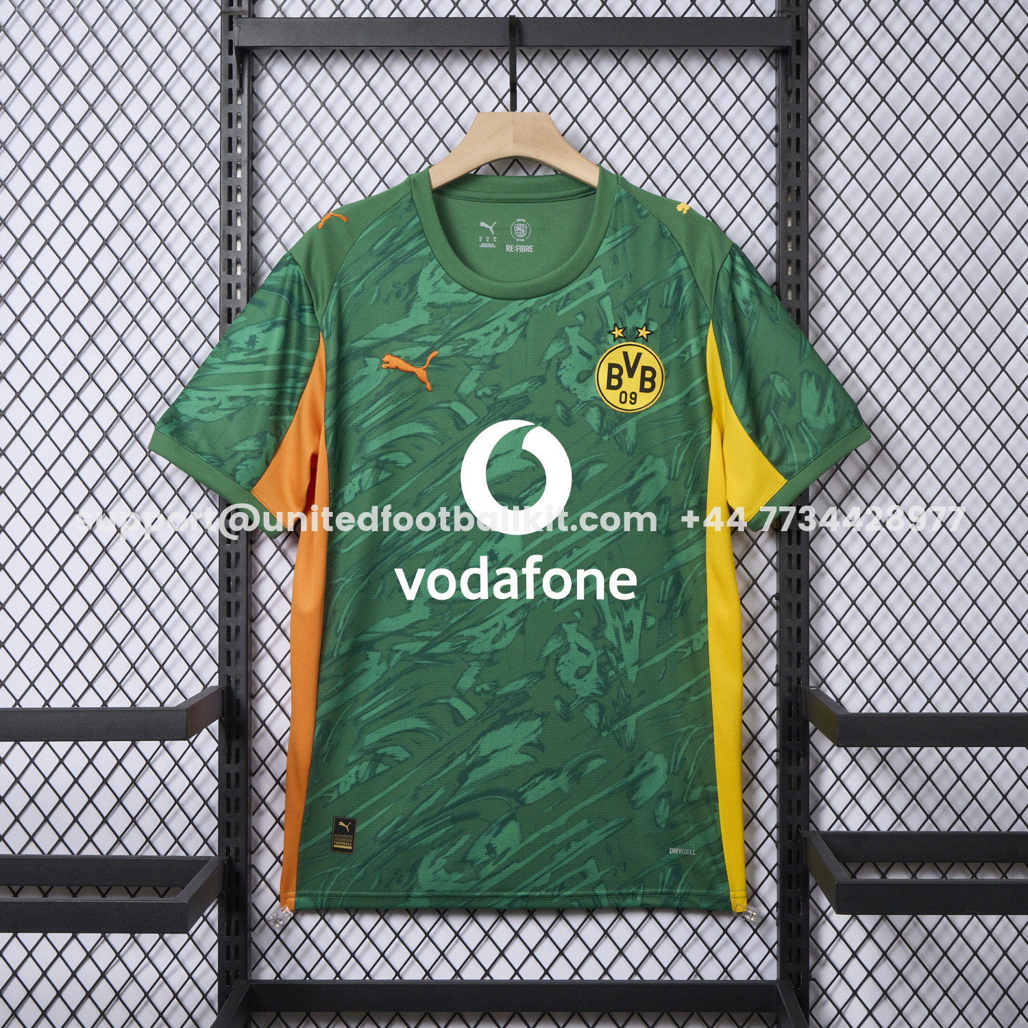 Unitedfootballkit.com | Dortmund 25-26 Green Goalkeeper Jersey - Fans Version -Customize Name, Number and Patch | Worldwide Shipping