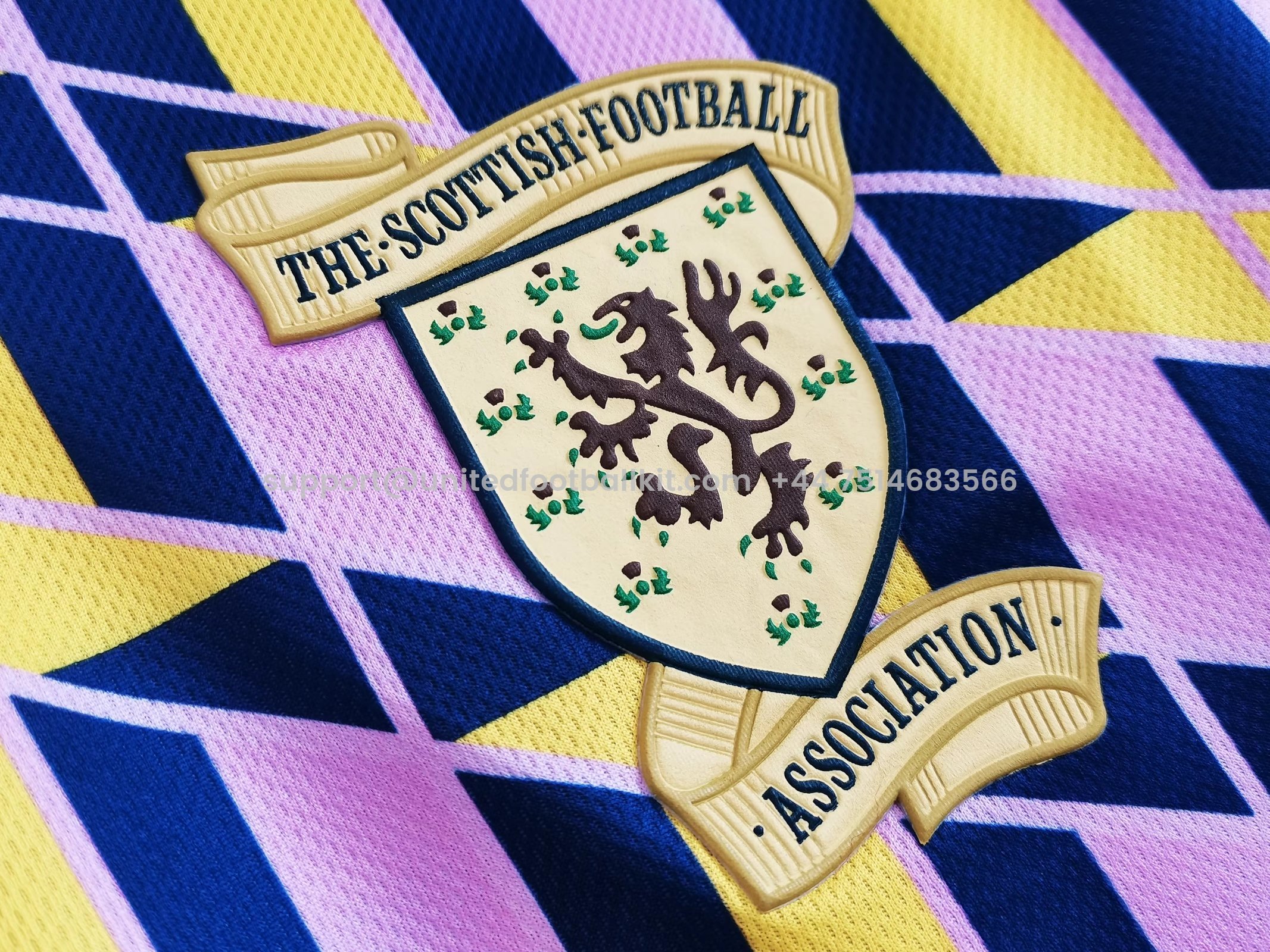 Unitedfootballkit.com | Retro S-c-o.t l.a-n.d 1988-89 Third Jersey - Fans Version -Customize Name, Number and Patch | Worldwide Shipping