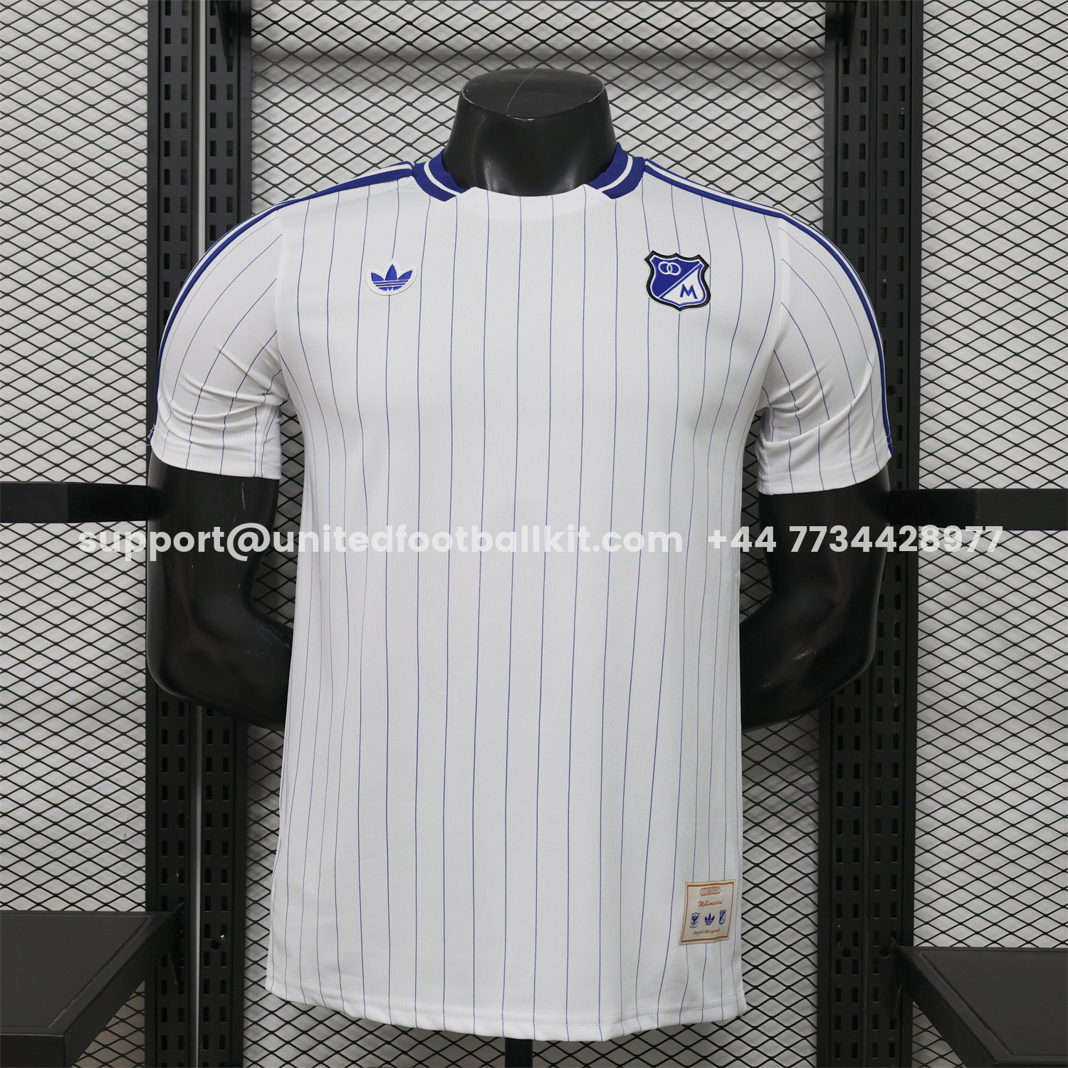 Unitedfootballkit.com | Millonarios 2026 Retro Style Casual Jersey - Player Version -Customize Name, Number and Patch | Worldwide Shipping