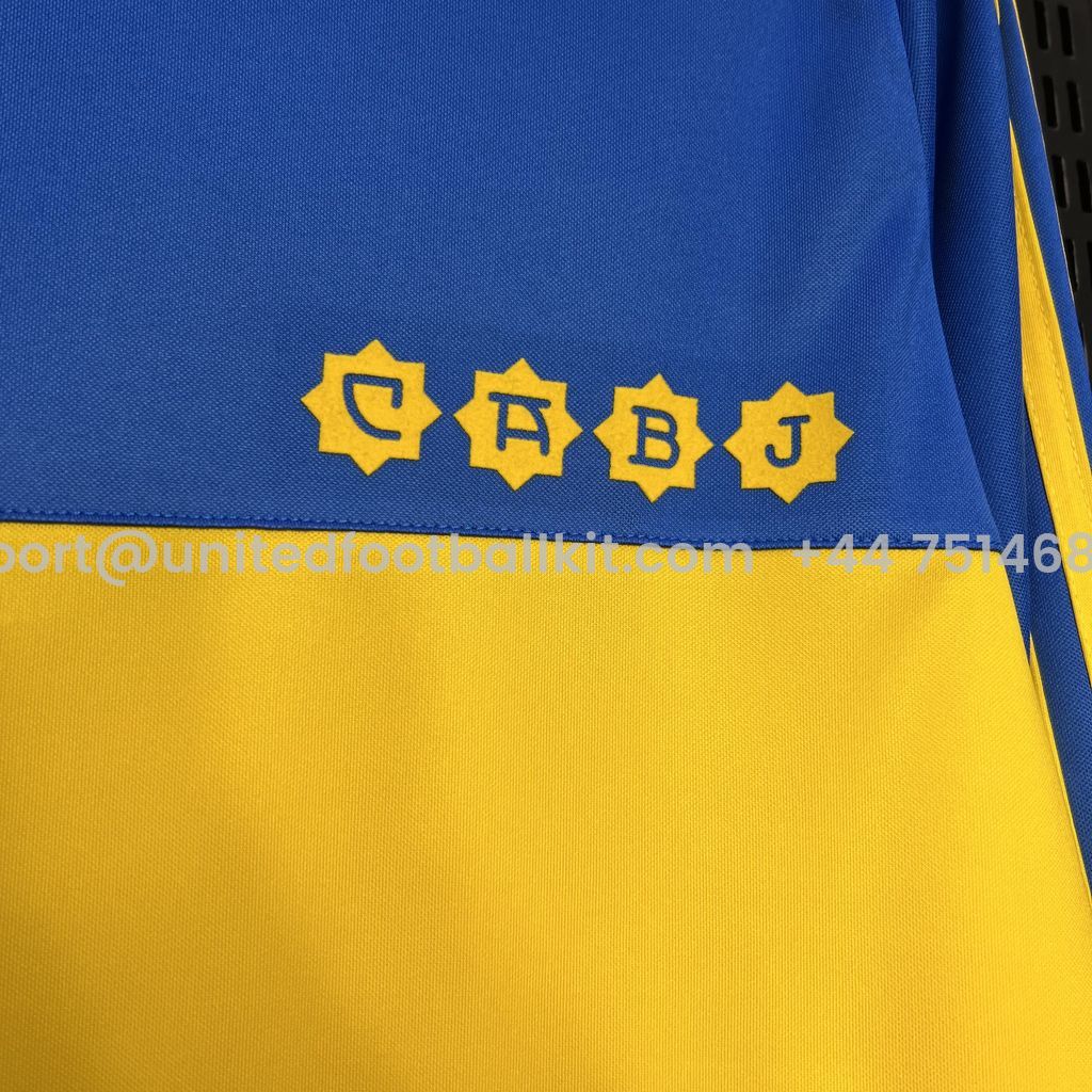 Unitedfootballkit.com | Retro Boca Juniors 1981-82 Home Long Sleeve Jersey -Customize Name, Number and Patch | Worldwide Shipping