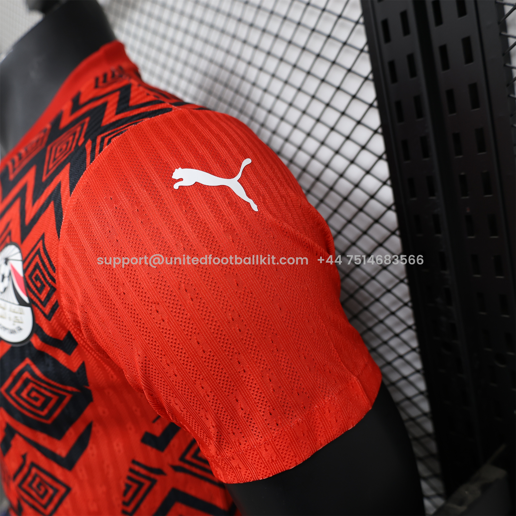 Unitedfootballkit.com | Egypt 24-25 Pre-Match Jersey - Player Version -Customize Name, Number and Patch | Worldwide Shipping