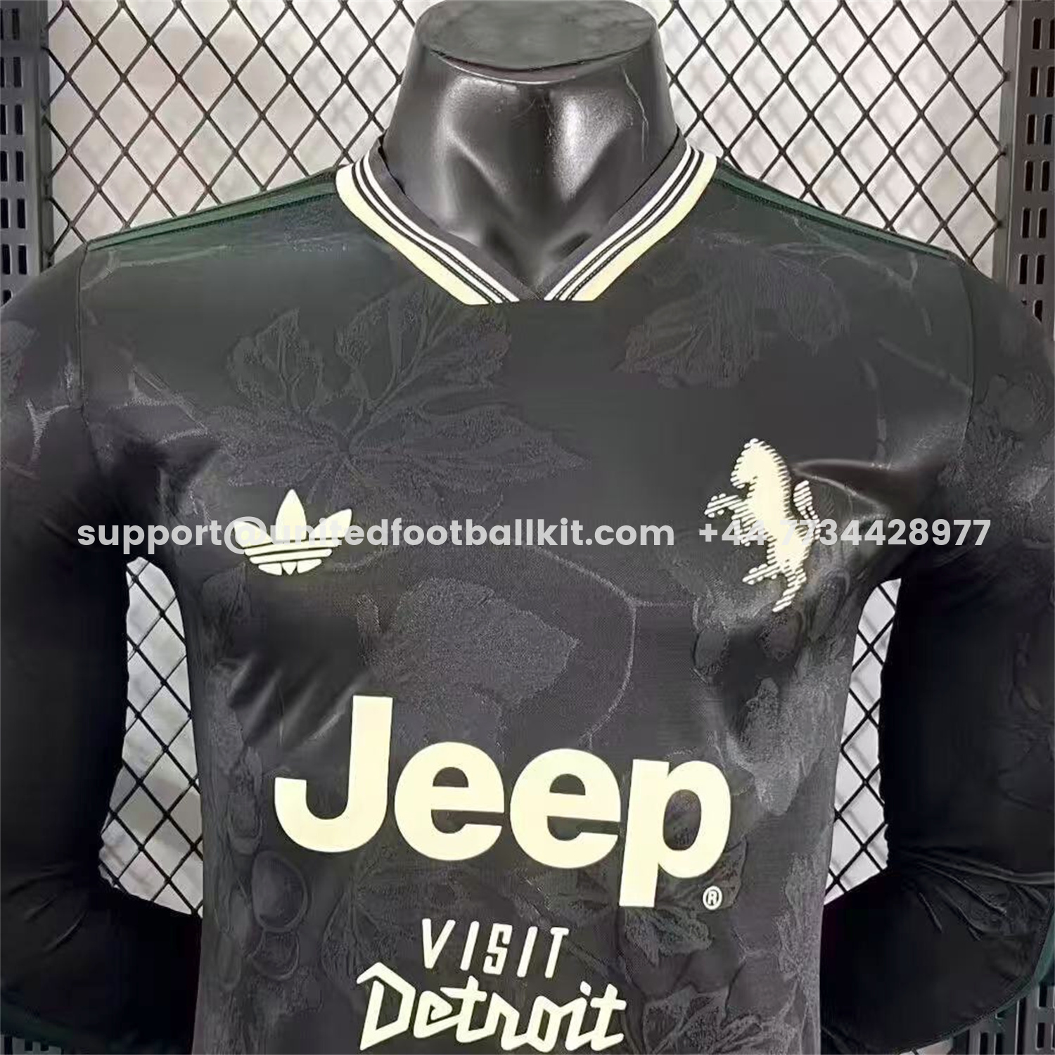 Unitedfootballkit.com | Juventus 25-26 Third Black Long Sleeves Jersey - Player Version -Customize Name, Number and Patch | Worldwide Shipping