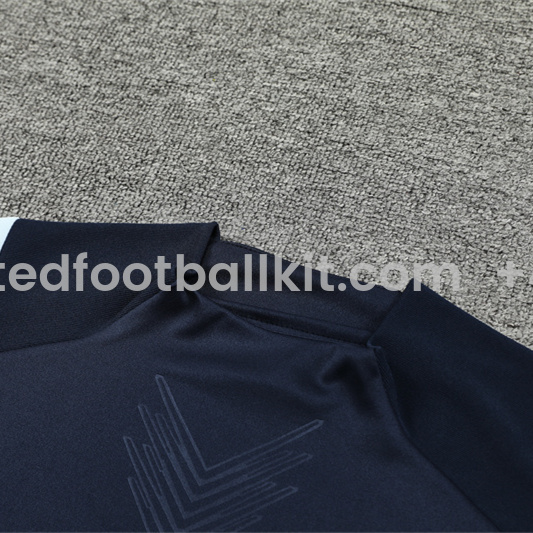 Unitedfootballkit.com | Real Madrid 24-25 Long Sleeve Training Set - Player Version - Royal Blue -Customize Name, Number and Patch | Worldwide Shipping