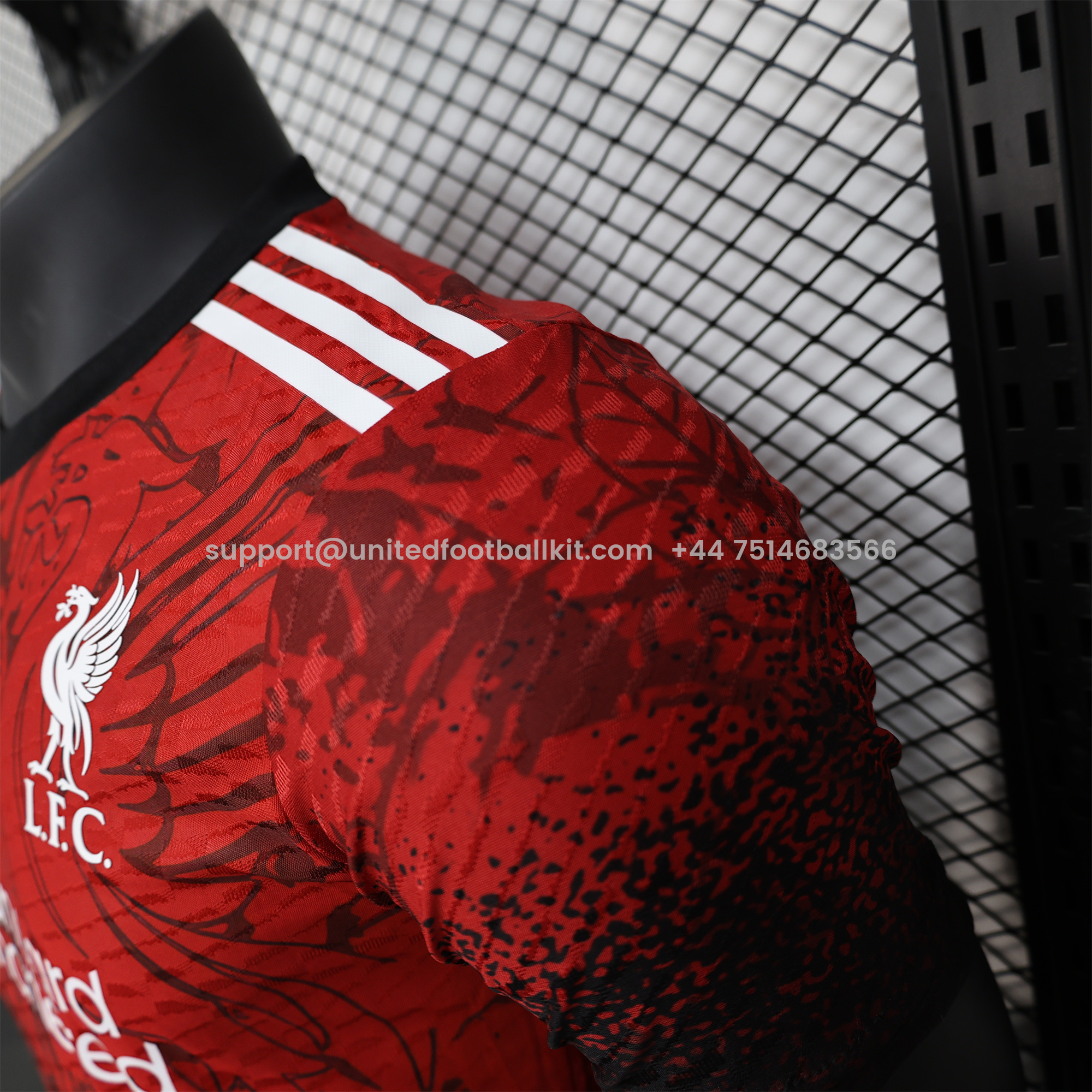 Unitedfootballkit.com | Liver.pool 24-25 Red Black Liver Bird Jersey - Player Version -Customize Name, Number and Patch | Worldwide Shipping