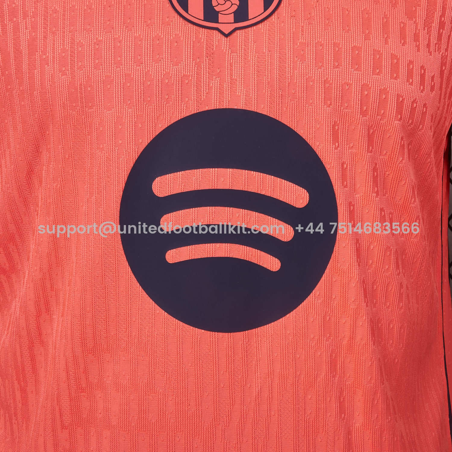 Unitedfootballkit.com | Barcelona 25-26 Third Orange Jersey - Player Version -Customize Name, Number and Patch | Worldwide Shipping