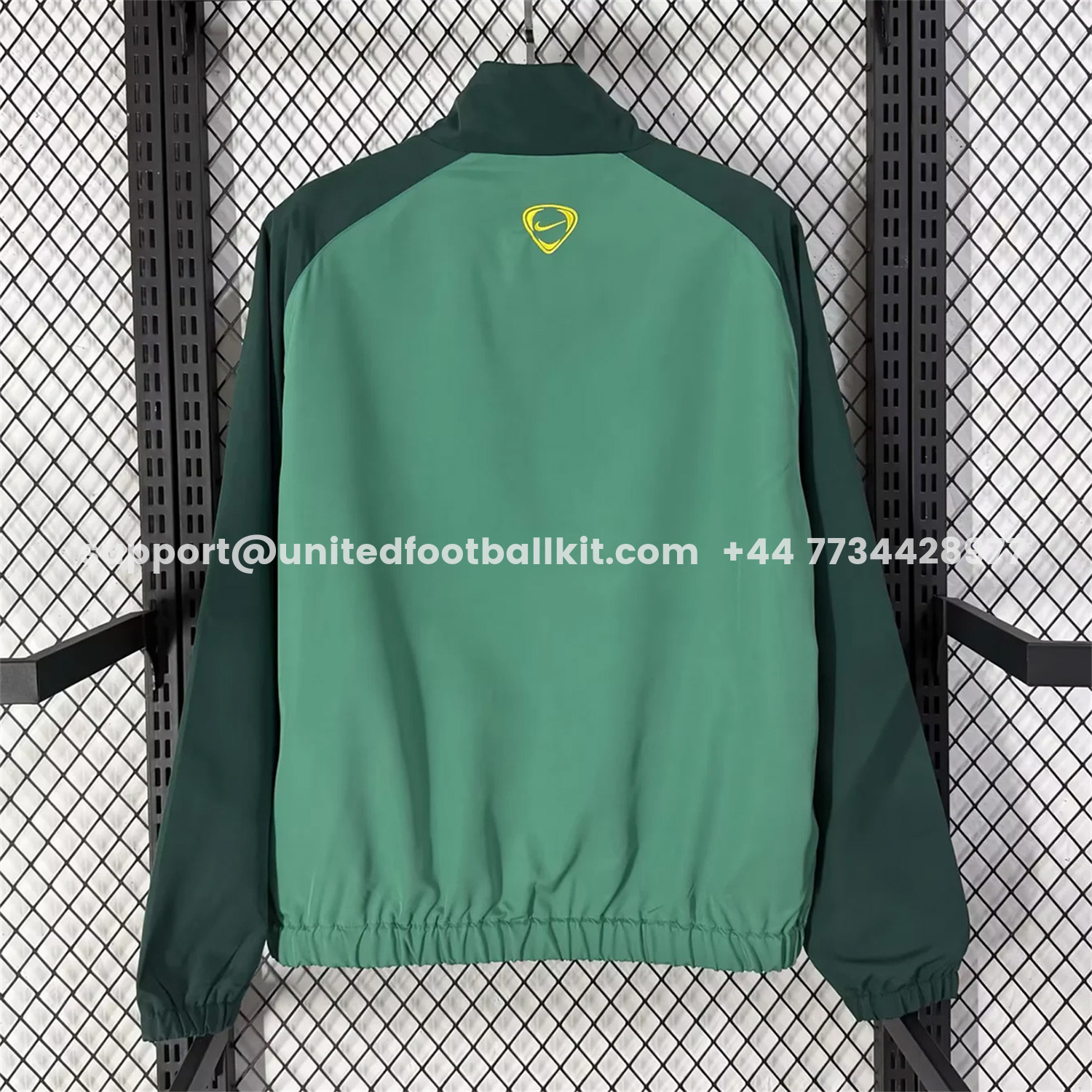 Unitedfootballkit.com | Brazil 2026 Windbreaker Jacket - Green And Yellow -Customize Name, Number and Patch | Worldwide Shipping