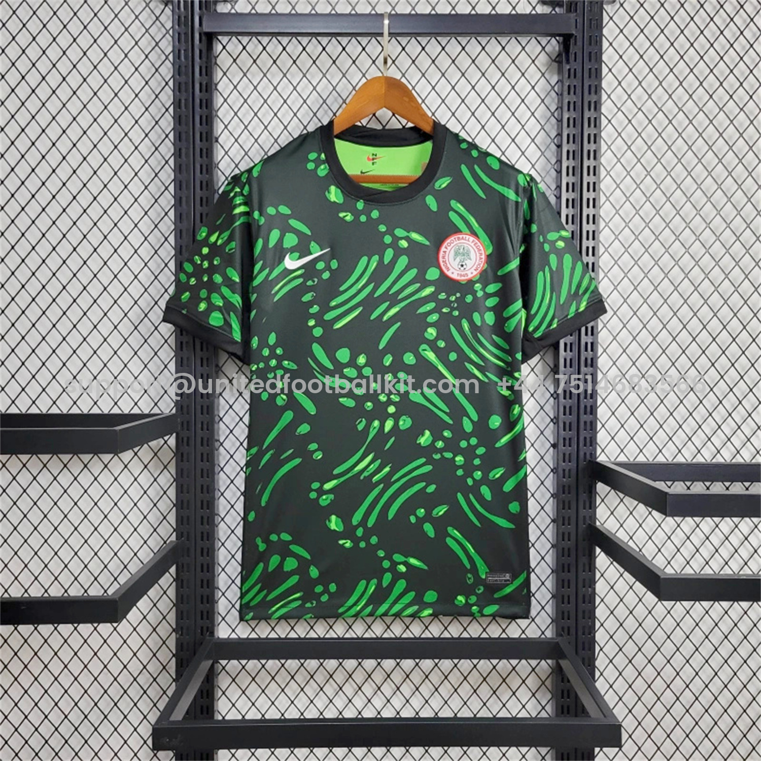 Unitedfootballkit.com | Nigeria 24-25 Away Green Jersey - Fans Version -Customize Name, Number and Patch | Worldwide Shipping