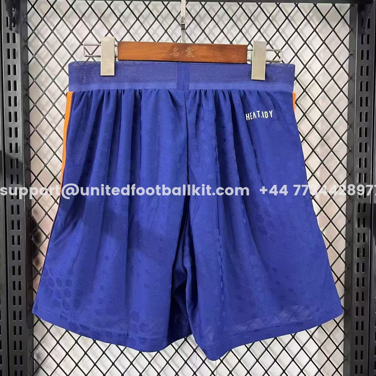 Unitedfootballkit.com | Newcastle United 25-26 Third Blue Shorts - Player Version -Customize Name, Number and Patch | Worldwide Shipping