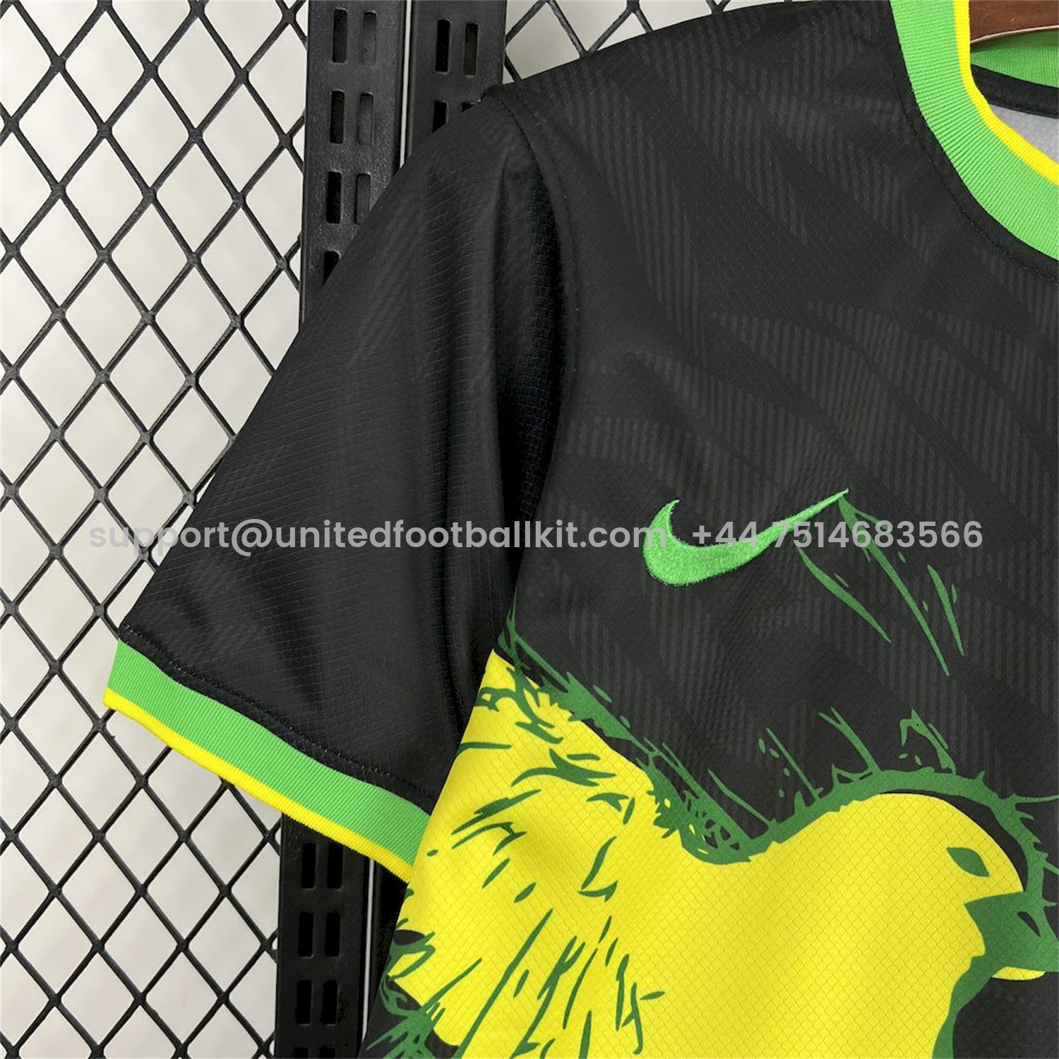Unitedfootballkit.com | Brazil 25-26 Yellow Dove Black Jersey - Fans Version -Customize Name, Number and Patch | Worldwide Shipping