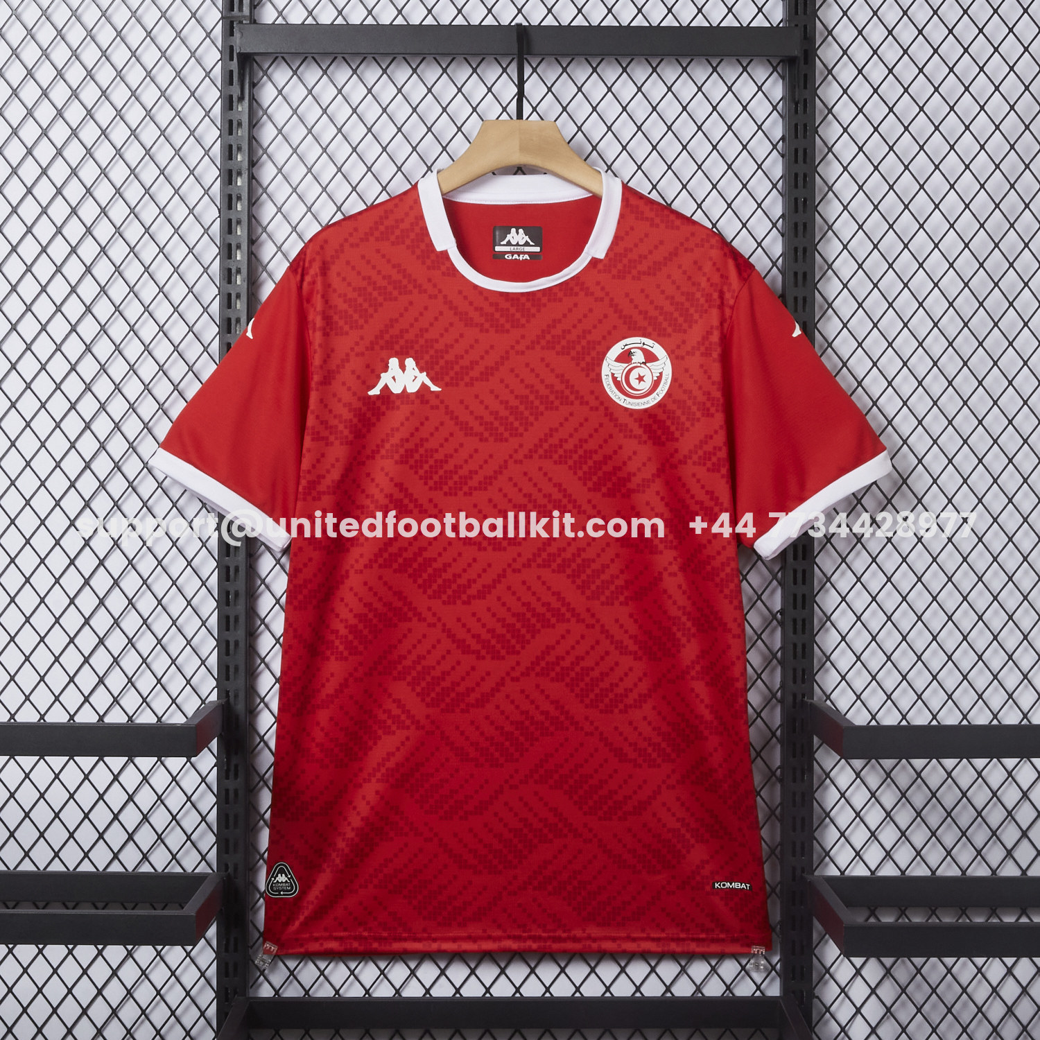 Unitedfootballkit.com | Tunisia 2026 Home Red Jersey - Fans Version -Customize Name, Number and Patch | Worldwide Shipping