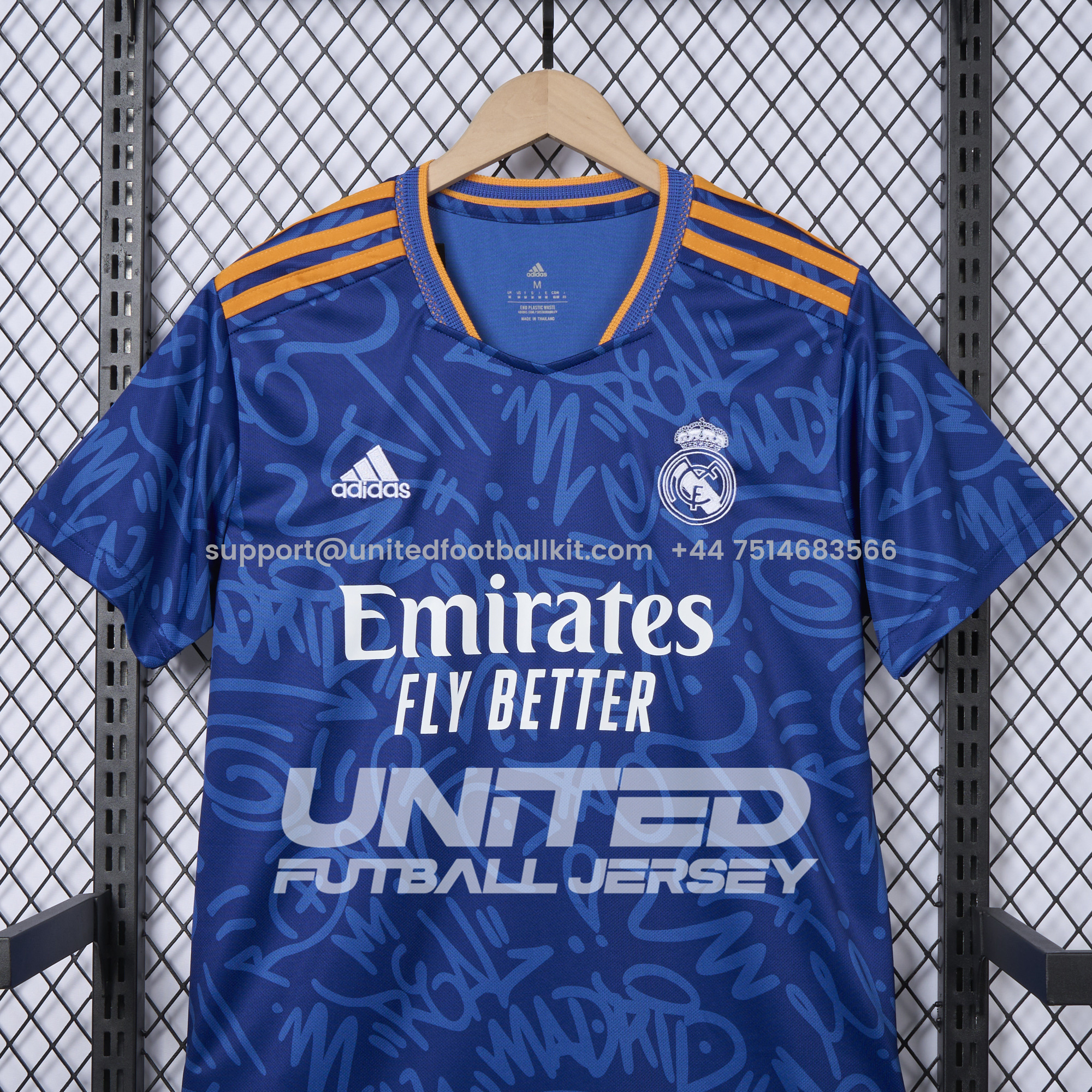 Unitedfootballkit.com | Retro Real Madrid 2021-22 Away Jersey -Customize Name, Number and Patch | Worldwide Shipping